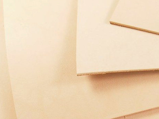 Full grain leather A3 3,2 - 3,4mm - high-quality vegetable tanned, natural