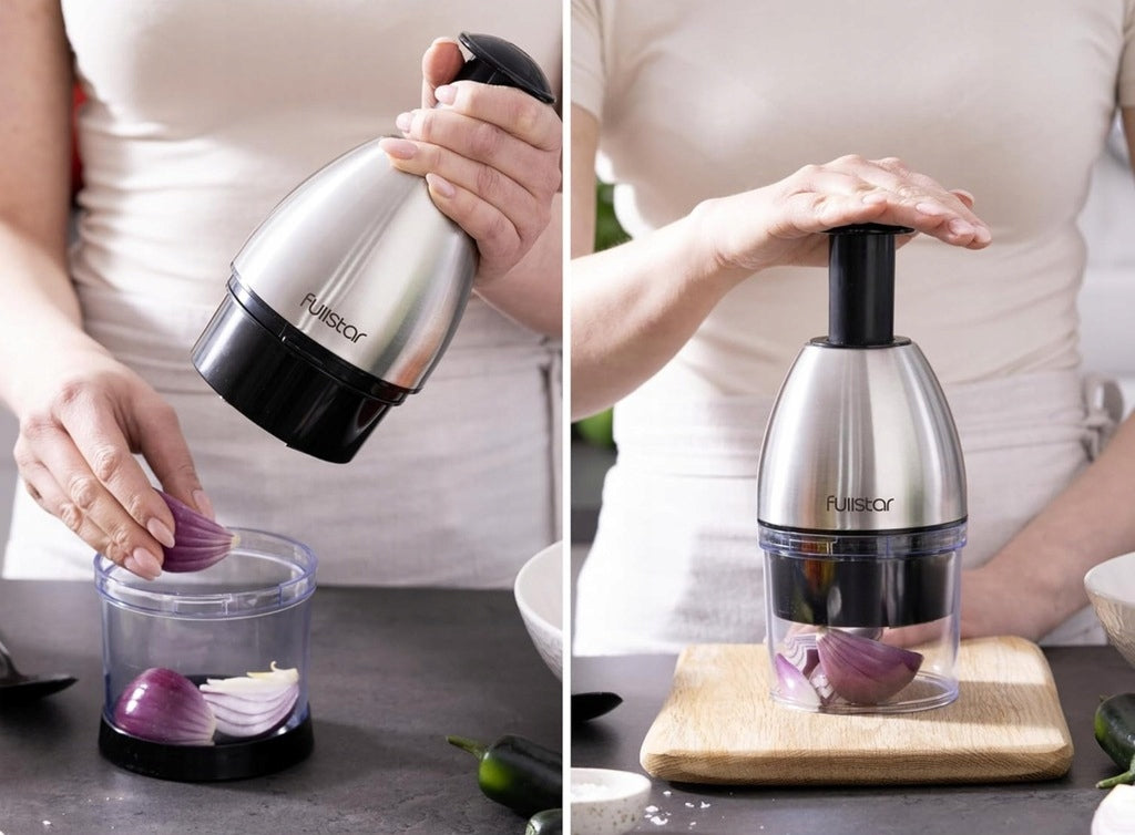 Fullstar Onion Shredder Handheld Stainless Steel Vegetable Chopper Brand Fullstar