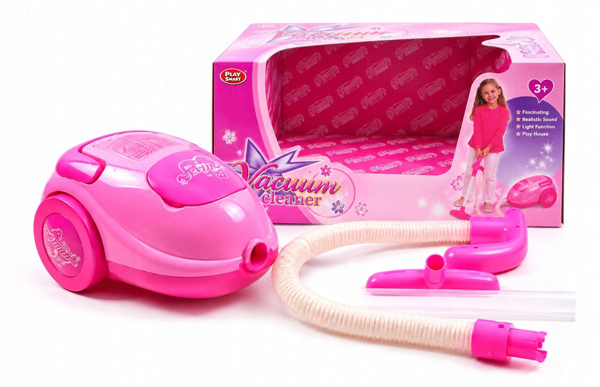 Fun Vacuum Cleaner for Girls Pink Sound Effects 3+