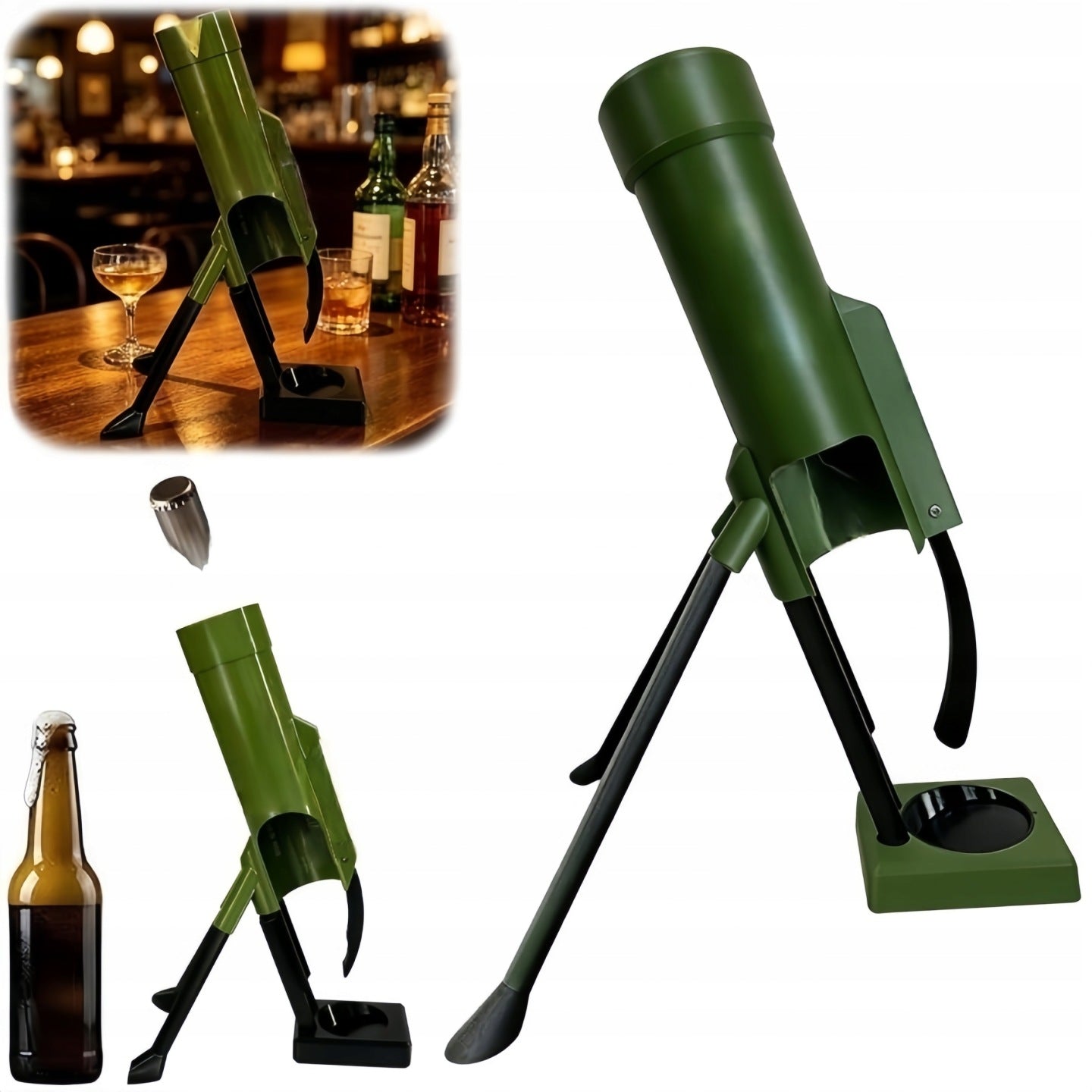 Funny Mortar Shaped Beer Opener Gift for Dad and Grandpa