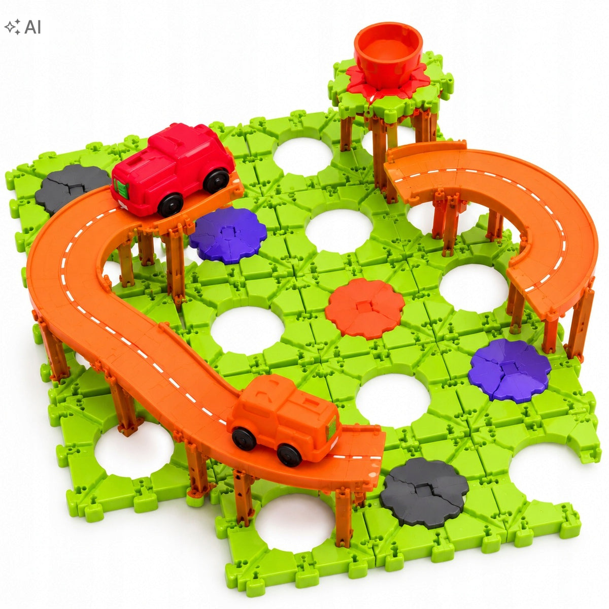 Fygurso BS876 Montessori Educational Puzzle Game Road Building 4+ Manufacturer code X0023MOJF3