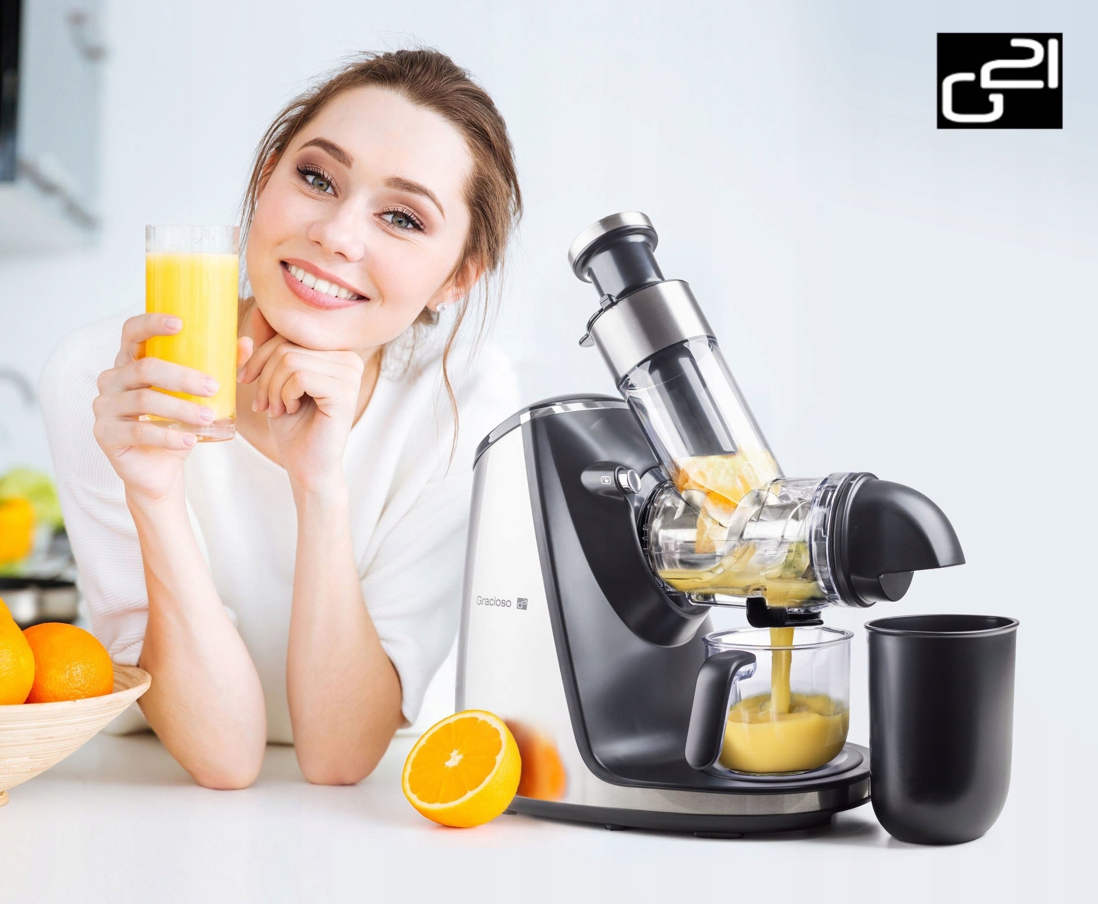 G21 Gracioso horizontal slow juicer 200W Manufacturer code 600854