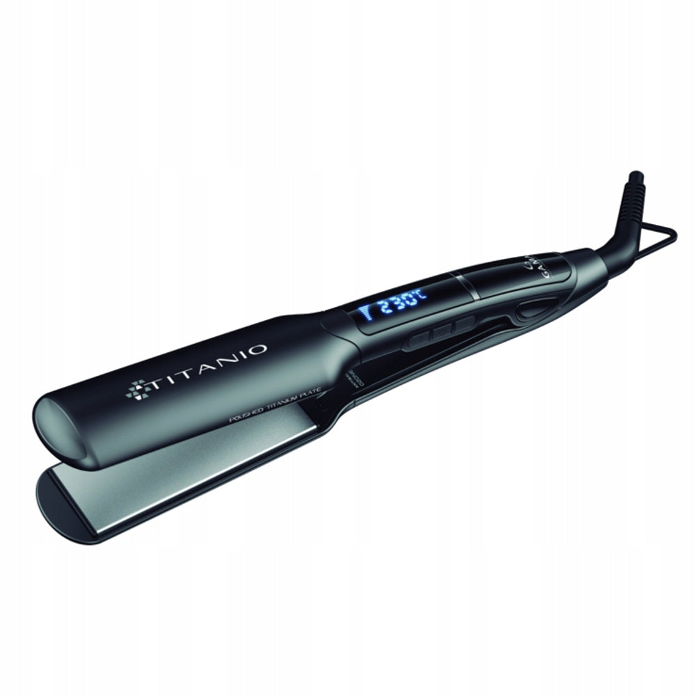 GA.MA X-Wide 4D Titanium Hair Straightener with LCD Display