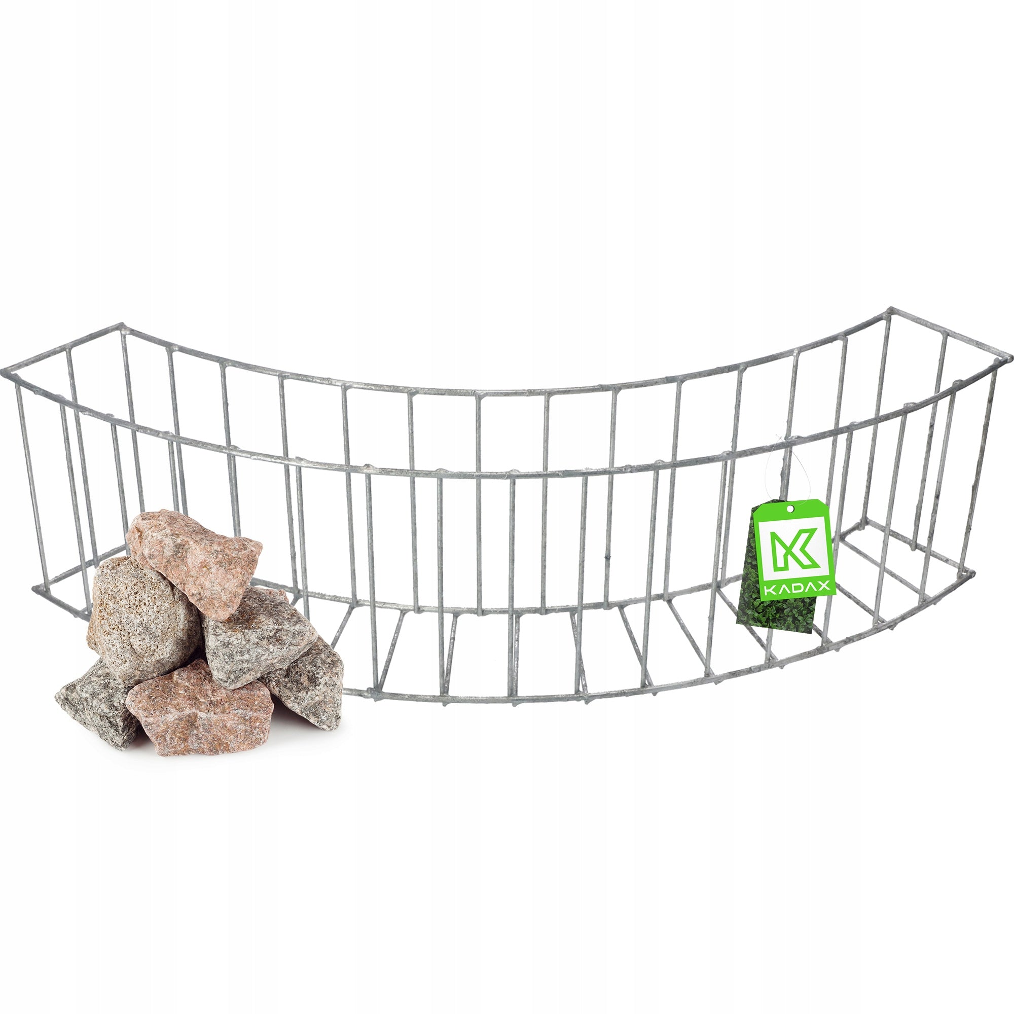 GABION PLANTER MESH GARDEN EDGING LAWN PANEL 75 cm STEEL