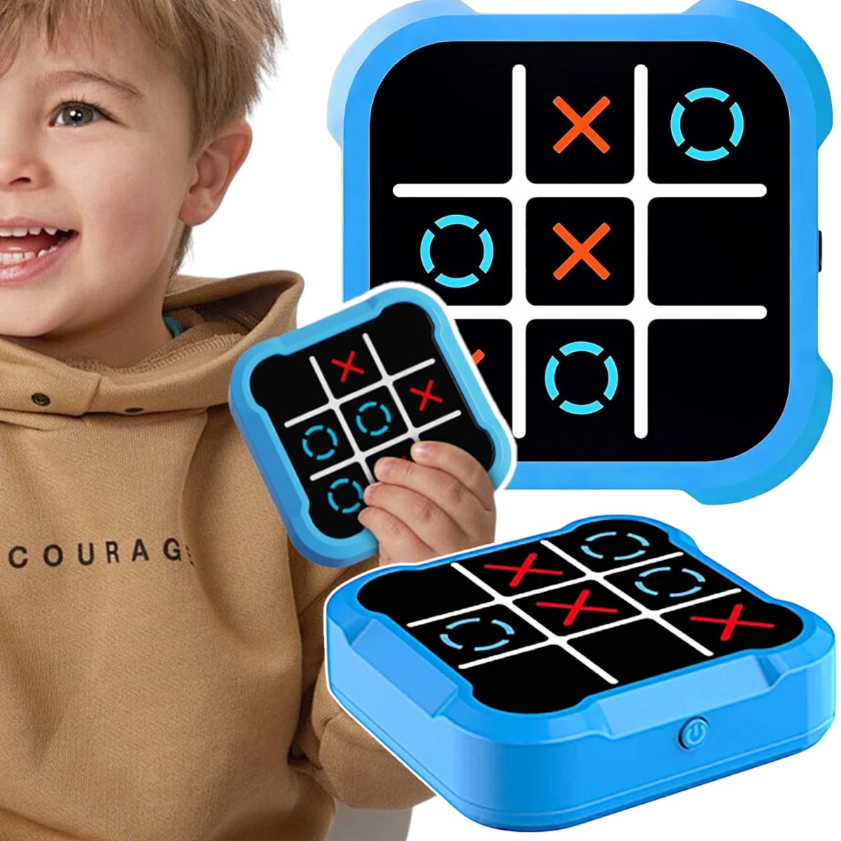 GAME CIRCLE AND CROSS ELECTRONIC PUZZLE GAME FOR CHILDREN 7 GAME MODES Brand no brand