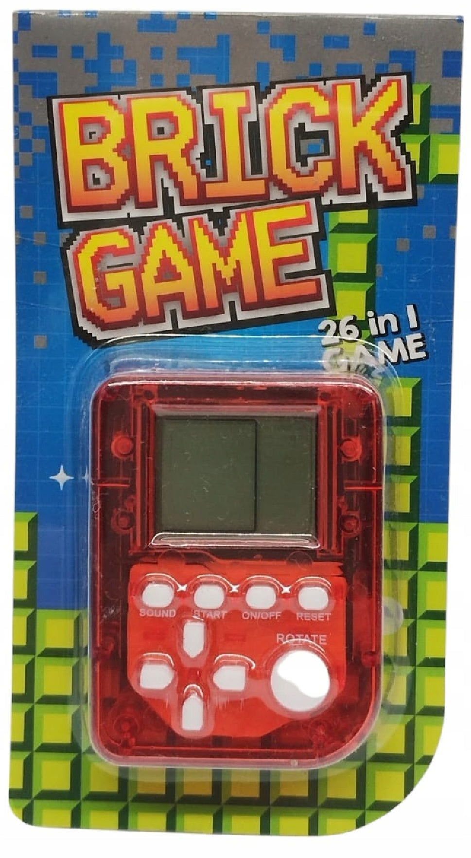 GAME CONSOLE GAME ELECTRONIC POCKET GAME RETRO MINI GAME 26 GAMES RED