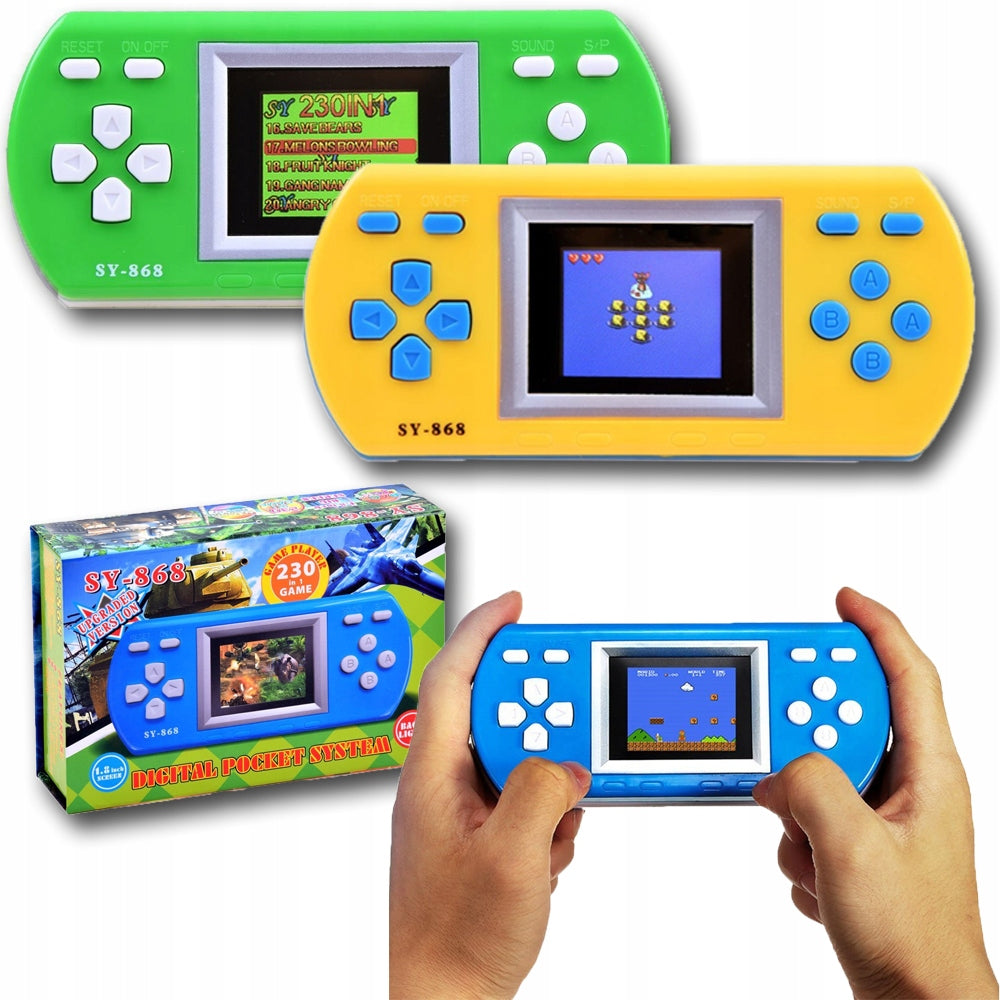GAME ELECTRONIC GAMEBOY CONSOLE PORTABLE MINI 230 GAMES RETRO GAME