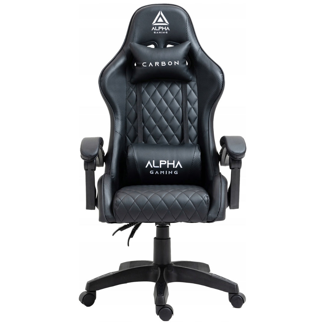 GAMING CHAIR ALPHA OFFICE GAMING CHAIR SWIVEL BUCKET BLACK EAN (GTIN) 5904557516647
