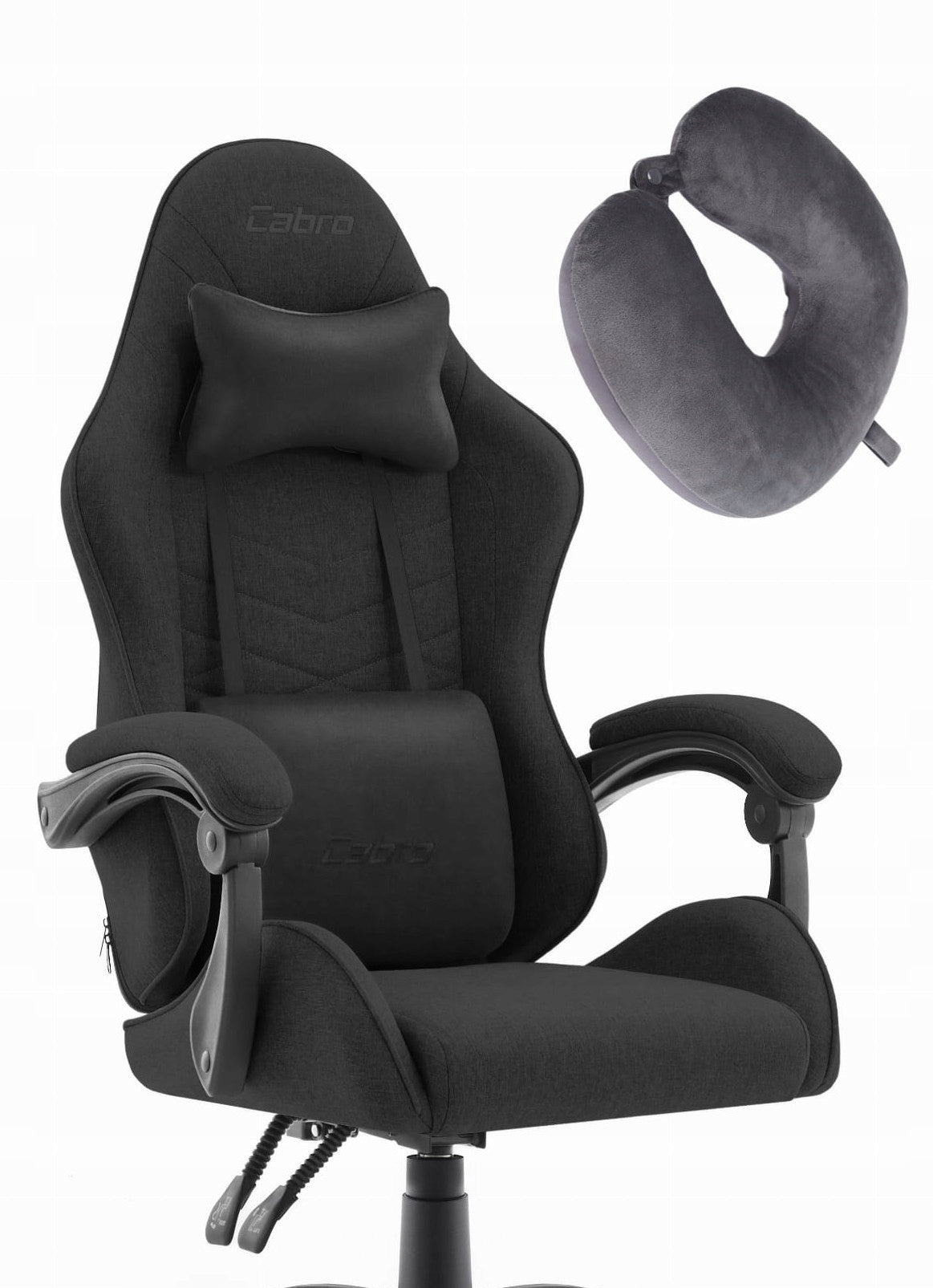 GAMING CHAIR MATERIAL CABRO C500 BLACK FABRIC