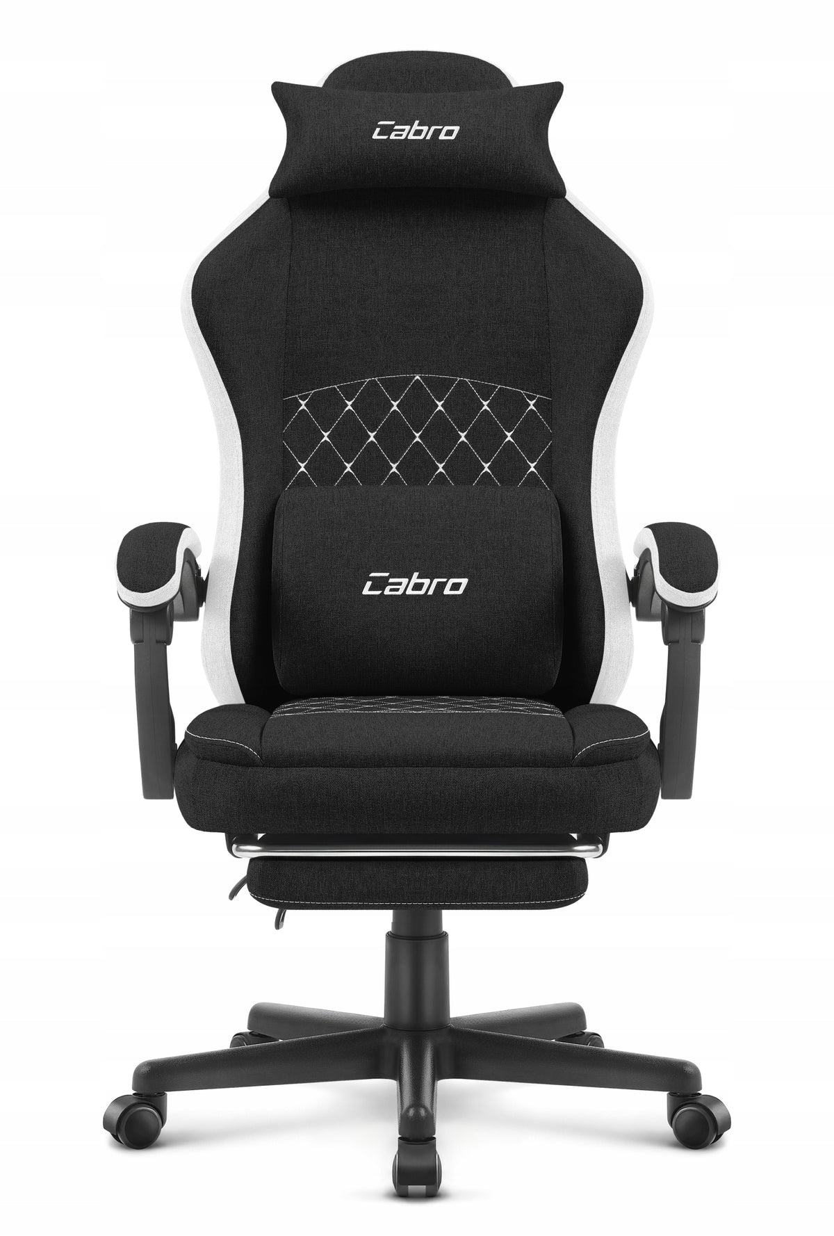 GAMING CHAIR MATERIAL CABRO C503 BLACK WHITE FABRIC EAN (GTIN) 5907196010224