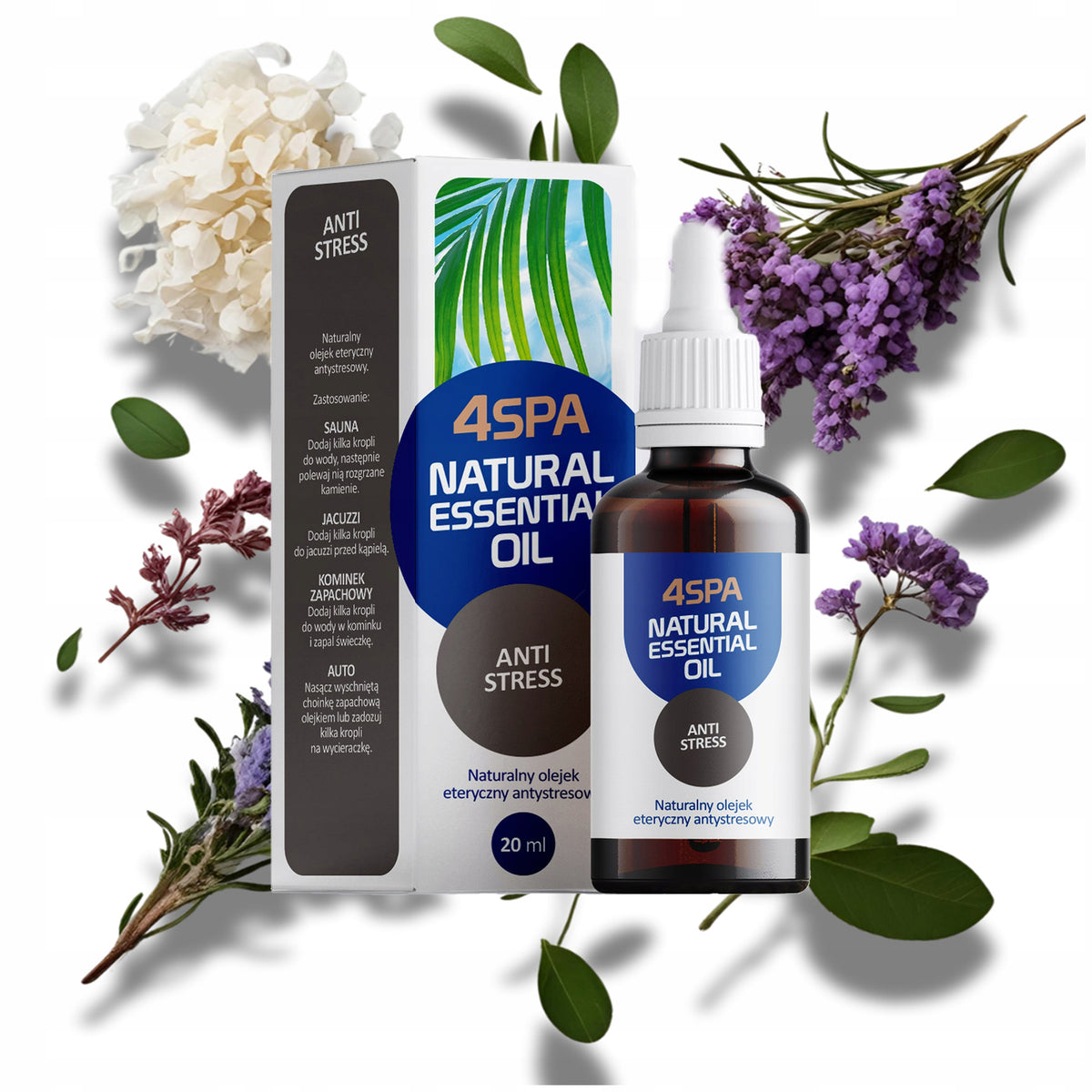 GAMIX 4 SPA ESSENTIAL OIL FOR SAUNAS, JACUZZI, CARS - ANTI SRESS 20 ml
