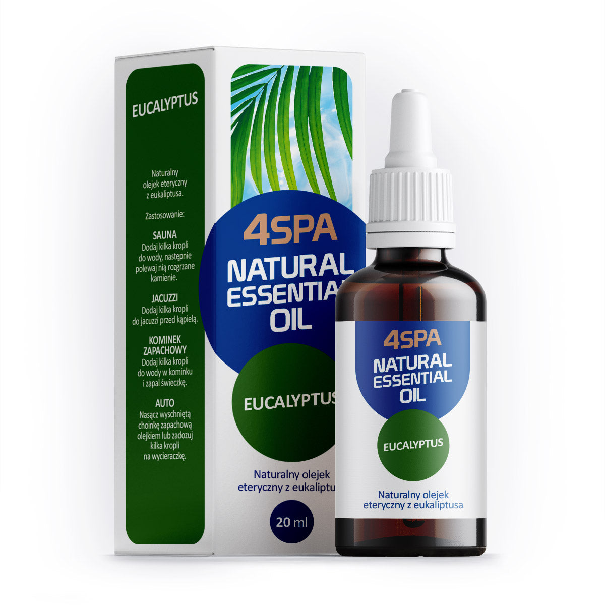 GAMIX 4SPA FRAGRANCE ESSENTIAL OIL FOR SAUNAS AND JACUZZIS – EUCALYPTUS 20 ML Manufacturer code 4SPA-EUKALI