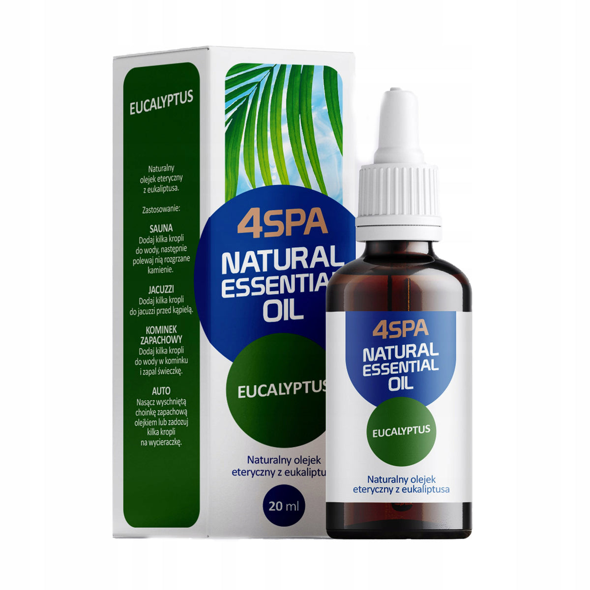 GAMIX 4SPA FRAGRANCE ESSENTIAL OIL FOR SAUNAS AND JACUZZIS – EUCALYPTUS 20 ML Packaging status original
