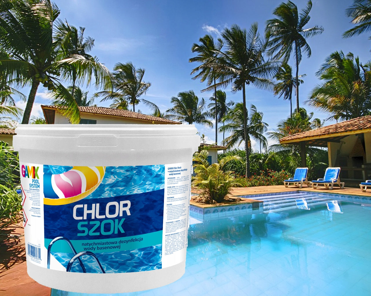 GAMIX CHLORINE POOL SHOCK EFFECTIVE CHEMISTRY 3 KG Brand Gamix