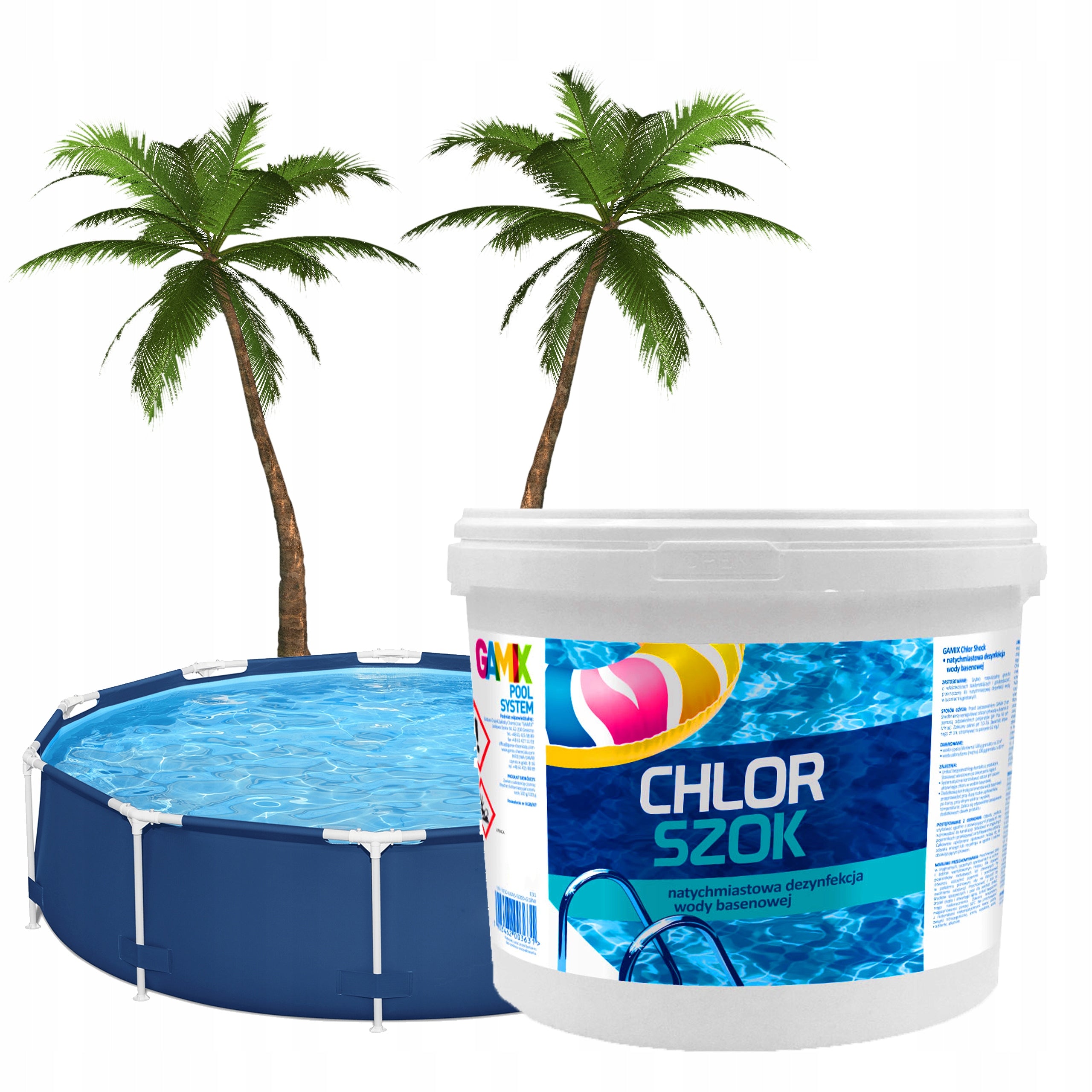 GAMIX CHLORINE POOL SHOCK EFFECTIVE CHEMISTRY 3 KG Manufacturer code brakRTHRE