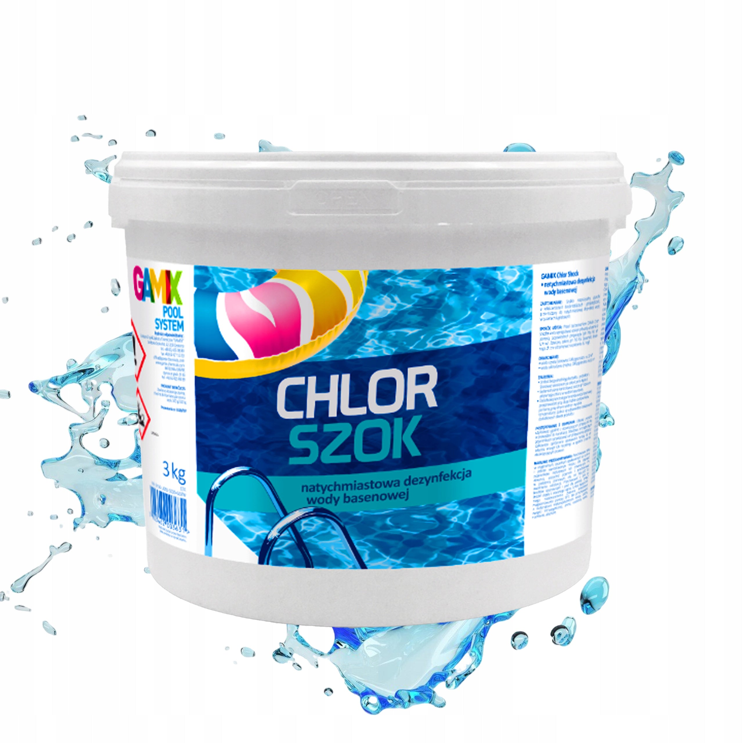 GAMIX CHLORINE SHOCK FOR POOL JACUZZI SPA Active Agent Pool Chemistry 5kg
