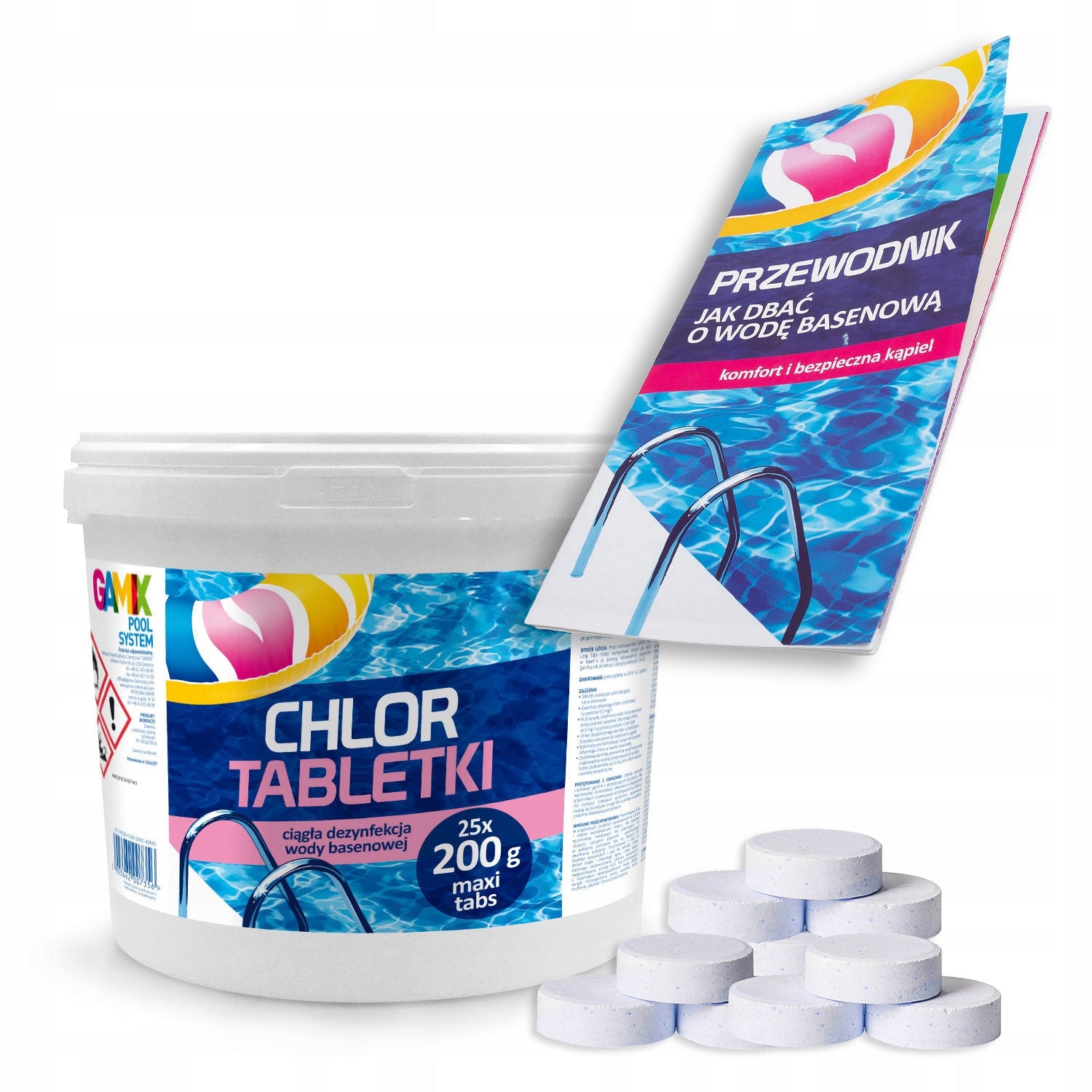 GAMIX CHLORINE TABLETS LONG TABS 200G 5KG POOL CHEMICALS EAN (GTIN) 5903462002757