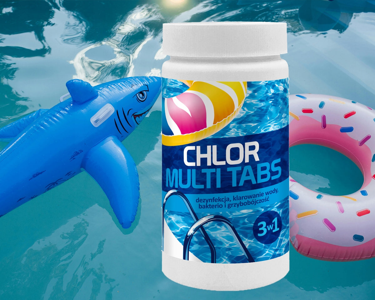 GAMIX MULTI BLUE TABLETS 3in1 CHLORINE FOR POOL CHEMISTRY POOL 200g 1kg Manufacturer code 5903462007448