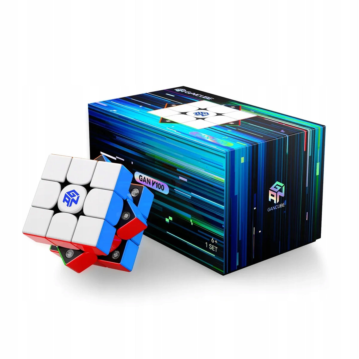 GAN V100 Maglev UV 3x3 magnetic speedcube GAN