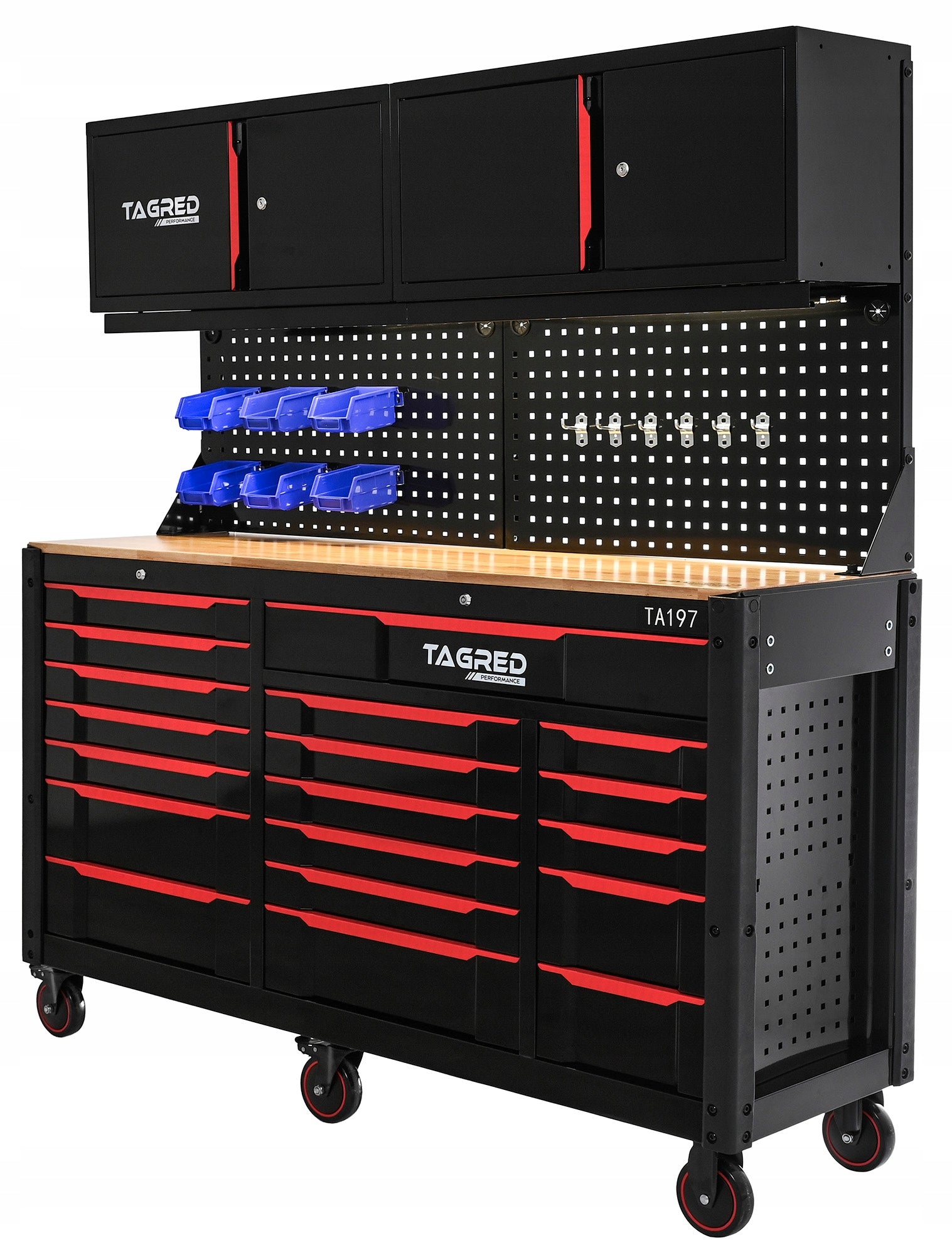 GARAGE FURNITURE PROFESSIONAL BOOKCASE TOOL CABINET 19 DRAWERS + FREEBIE Manufacturer code TA197 wózek narzędziowy DO WARSZTATU GARAŻU