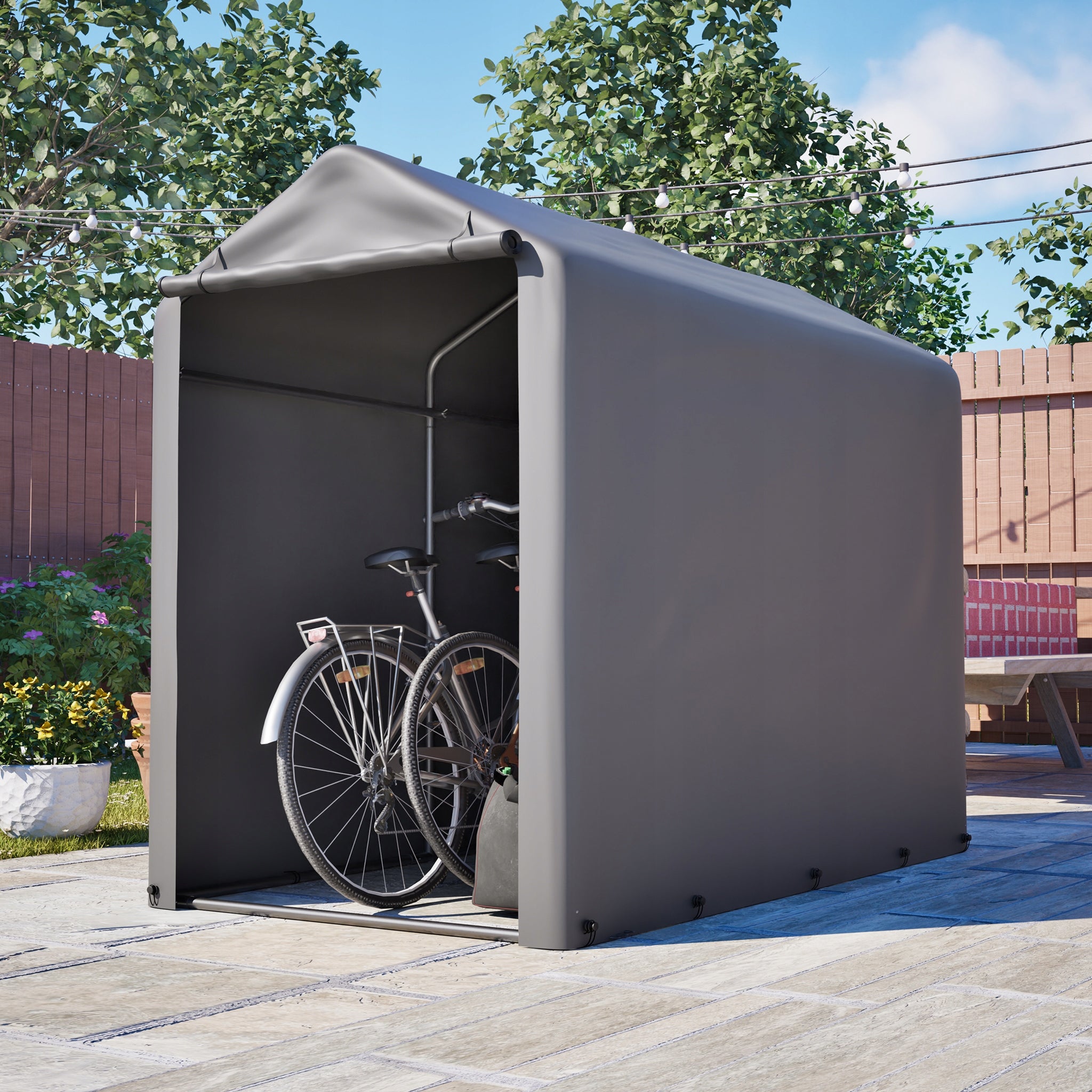 GARAGE TENT FOR TOOLS BIKE QUAD GARAGE STORAGE TOOL HOUSE Manufacturer no brand