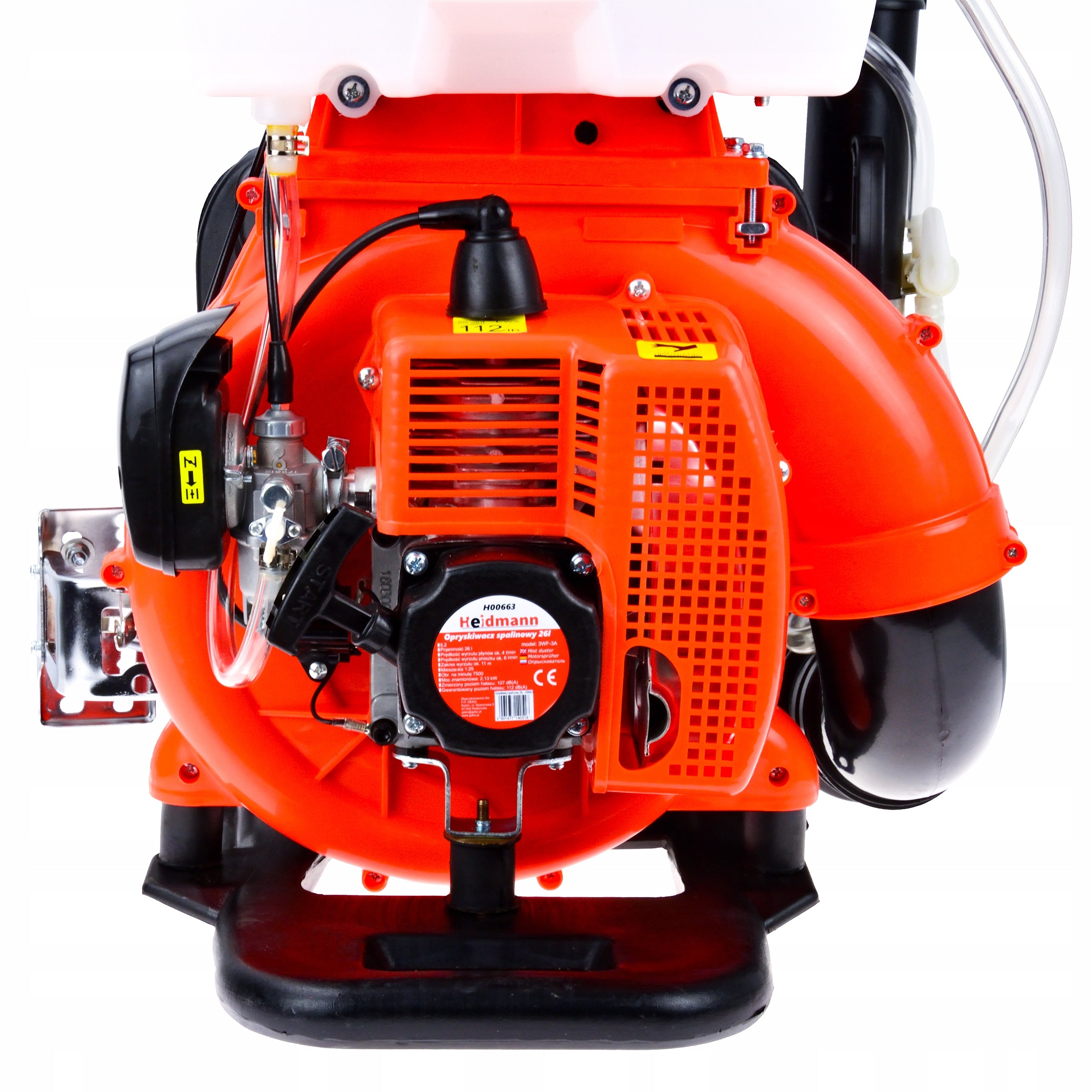 GARDEN BACKPACK SPRAYER BLOWER 26L STRONG 2kW HEIDMANN Tank capacity 26 l