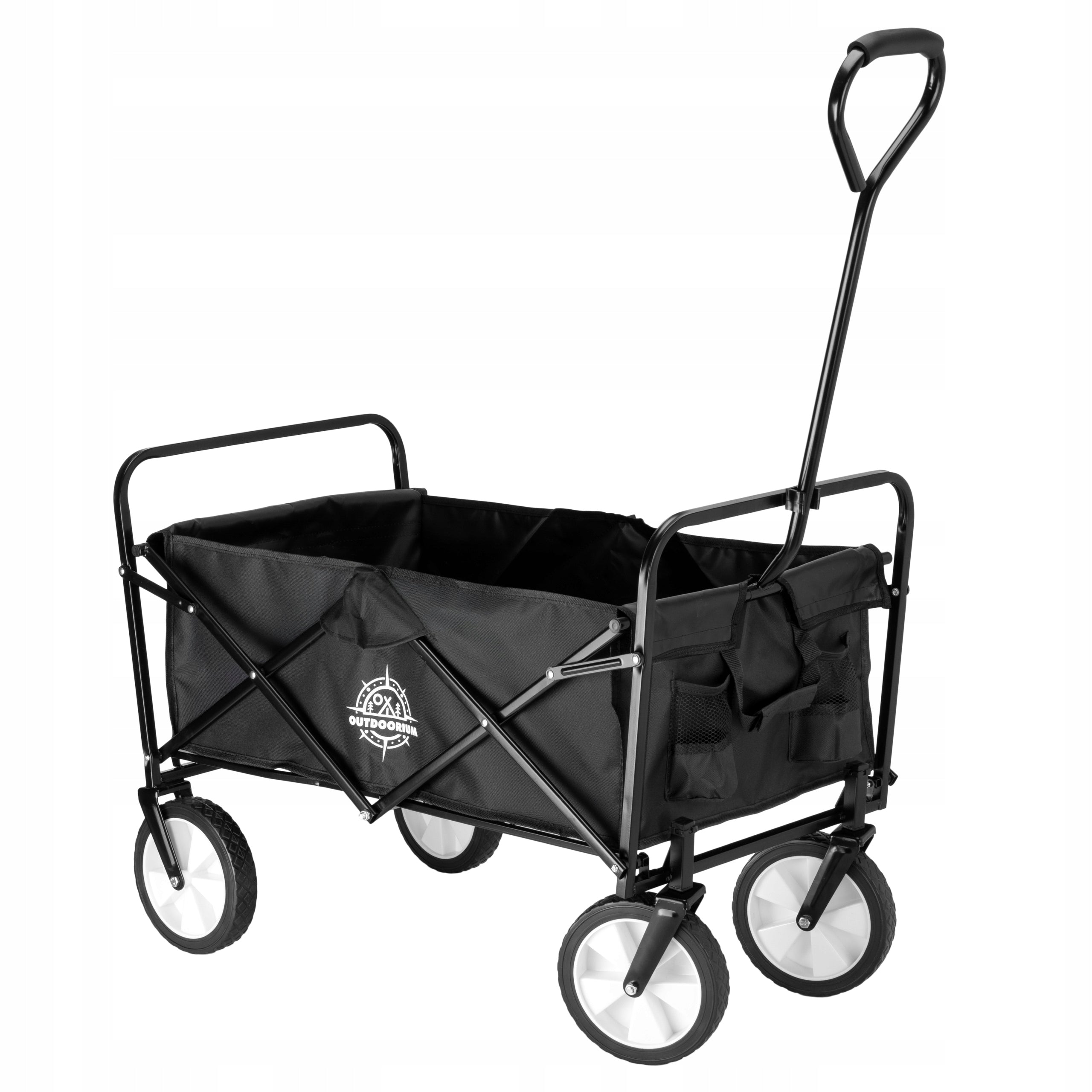 GARDEN BEACH CART FOLDING BLACK TRANSPORT HIKING FOR BEACH Capacity 100 l