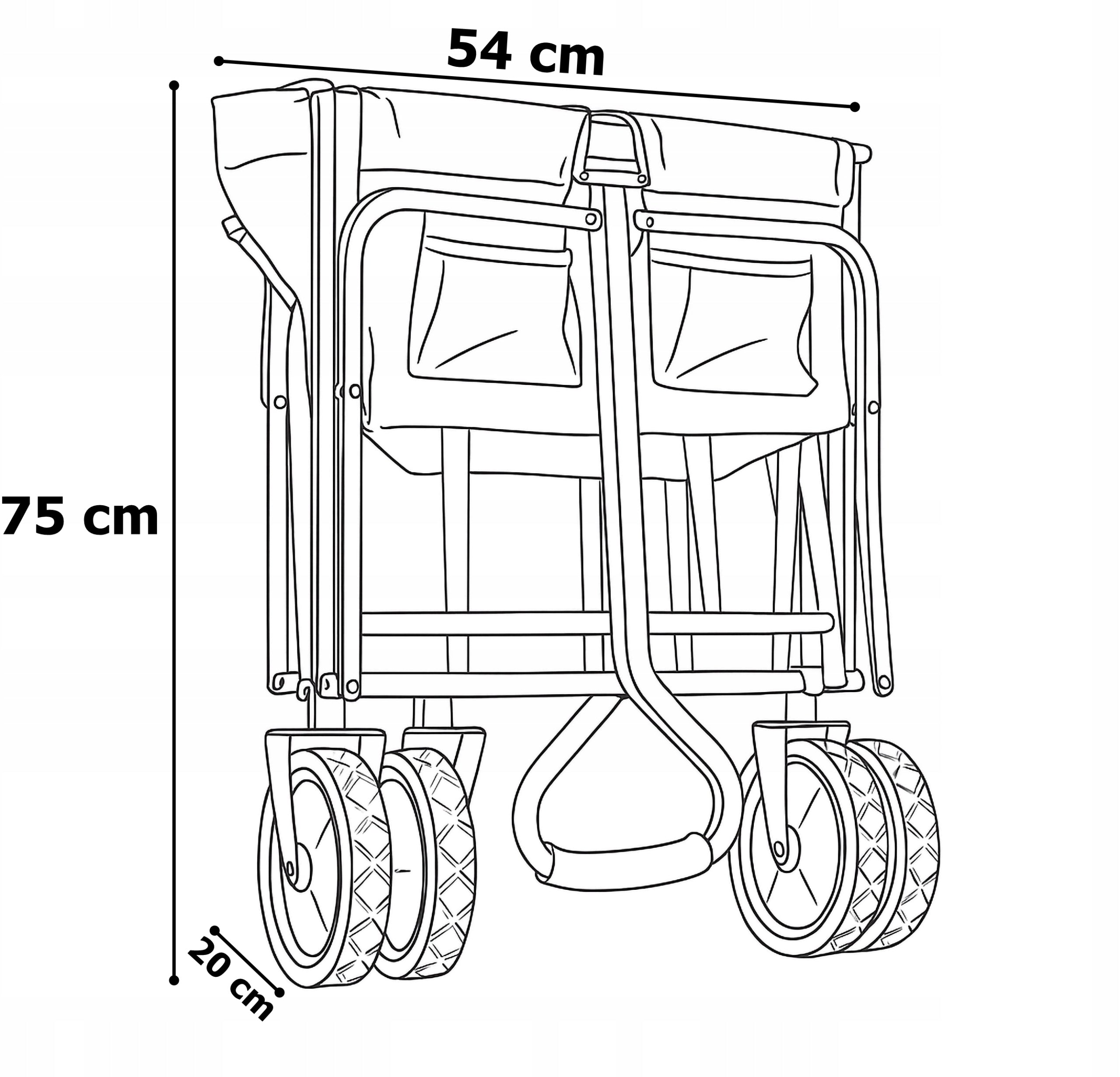 GARDEN BEACH CART FOLDING BLACK TRANSPORT HIKING FOR BEACH Manufacturer code MG067934