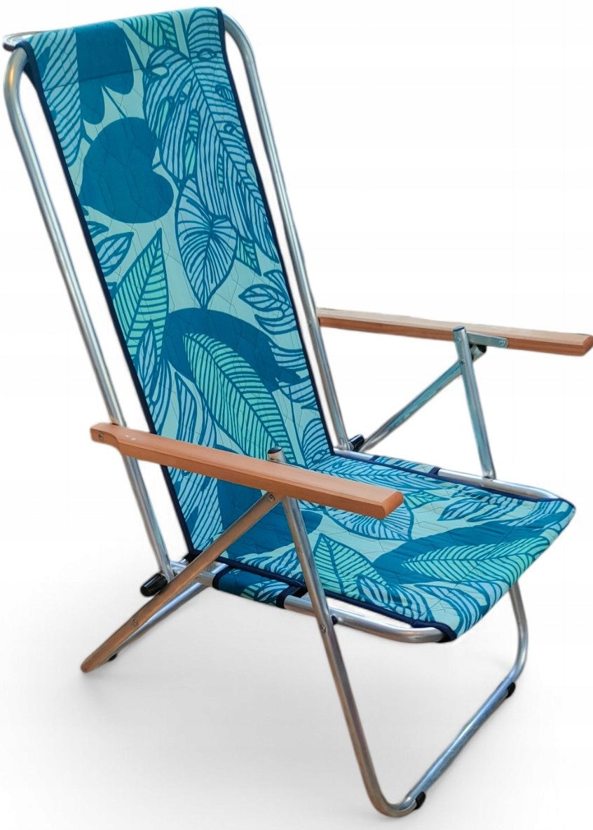 GARDEN BEACH CHAIR FOLDING LIGHTWEIGHT ALUMINUM