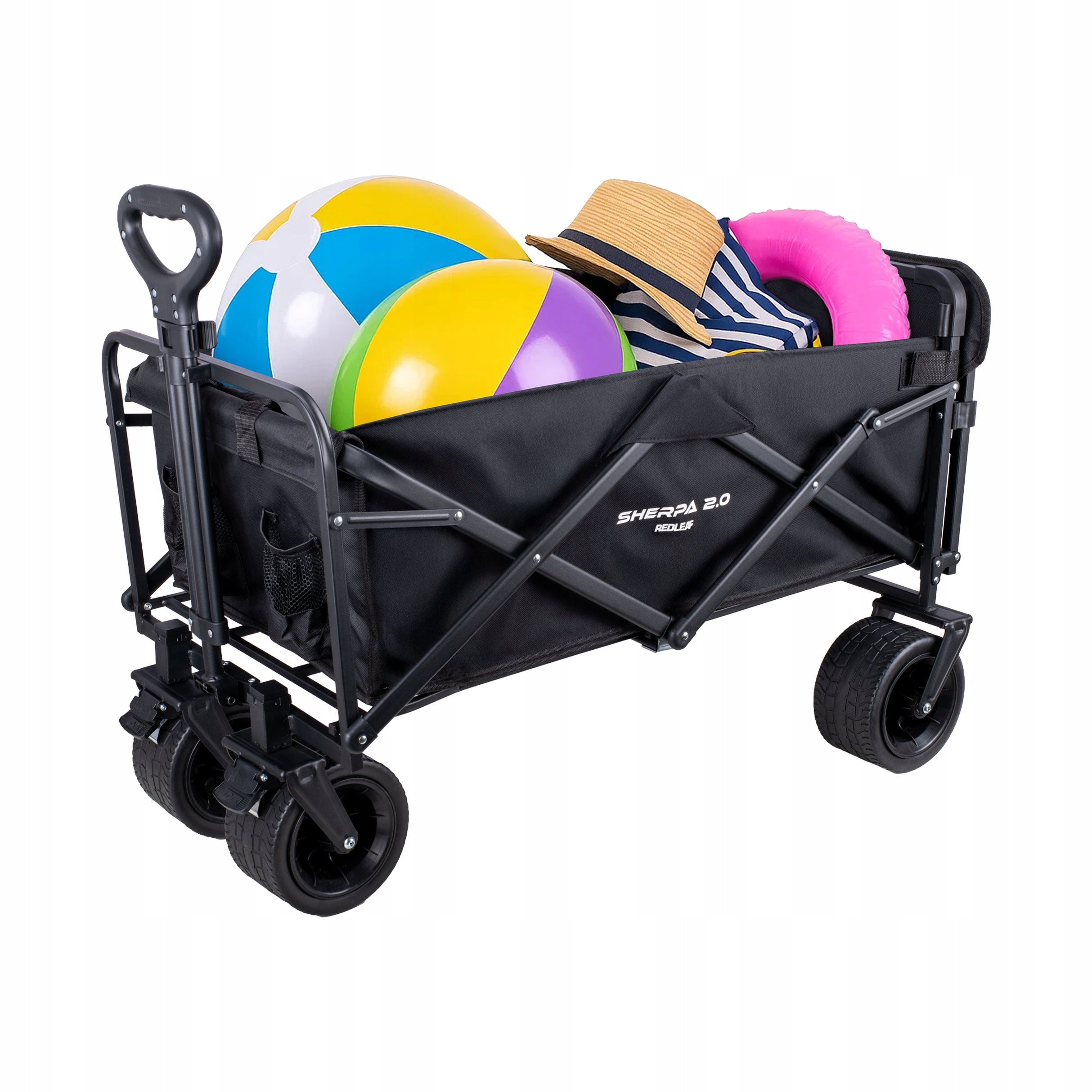 GARDEN BEACH HIKING CART FOLDING OFF-ROAD WHEELS 150L 120KG Packaging status original