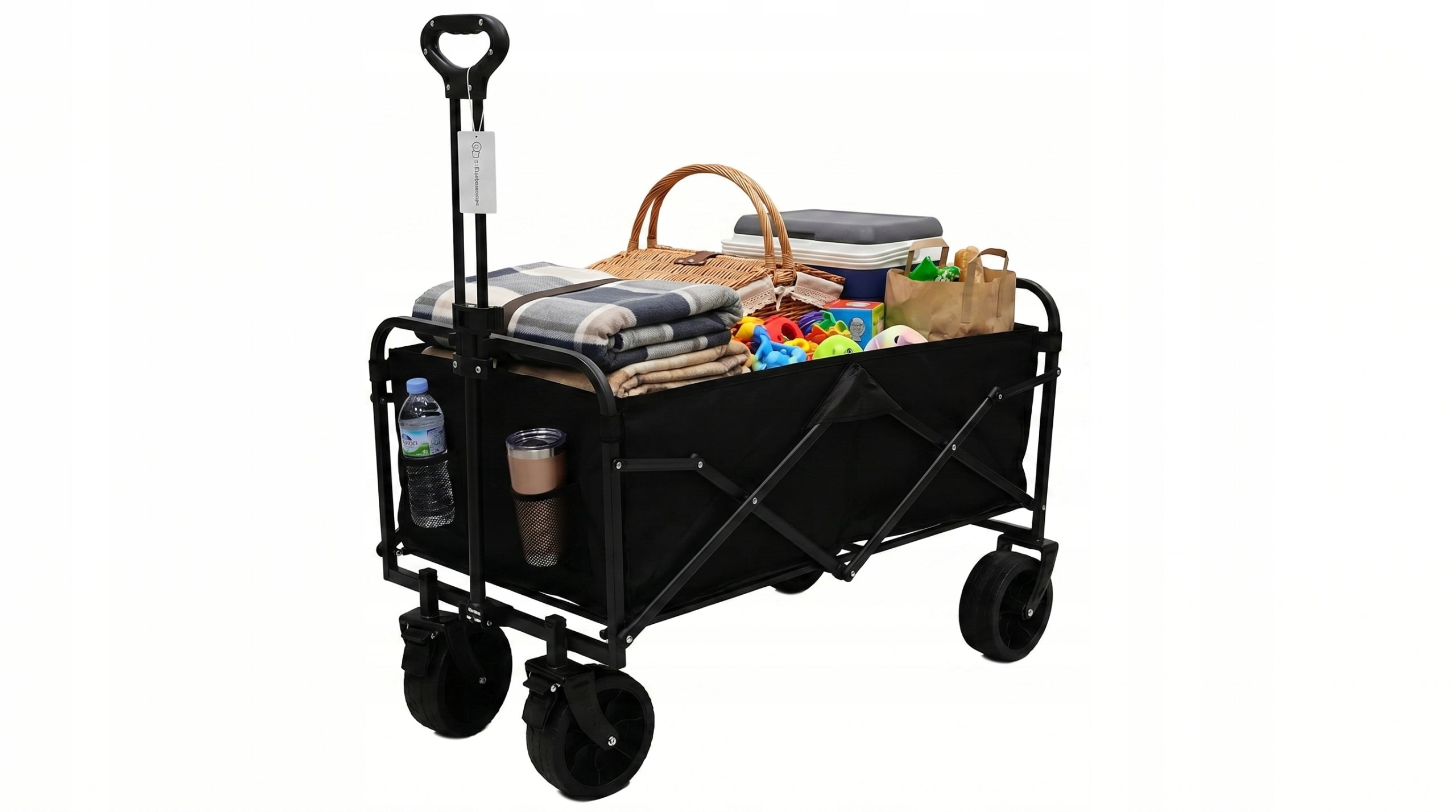 GARDEN BEACH HIKING CART FOLDING TRANSPORT 100L OFF-ROAD WHEELS Kind trolley