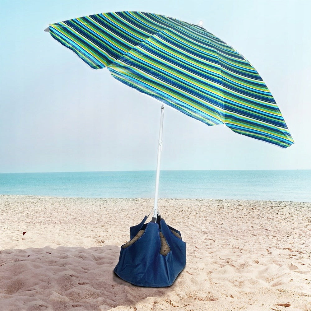 GARDEN BEACH Umbrella with UV Filter Sand Base Waterproof Broken Color multicolor