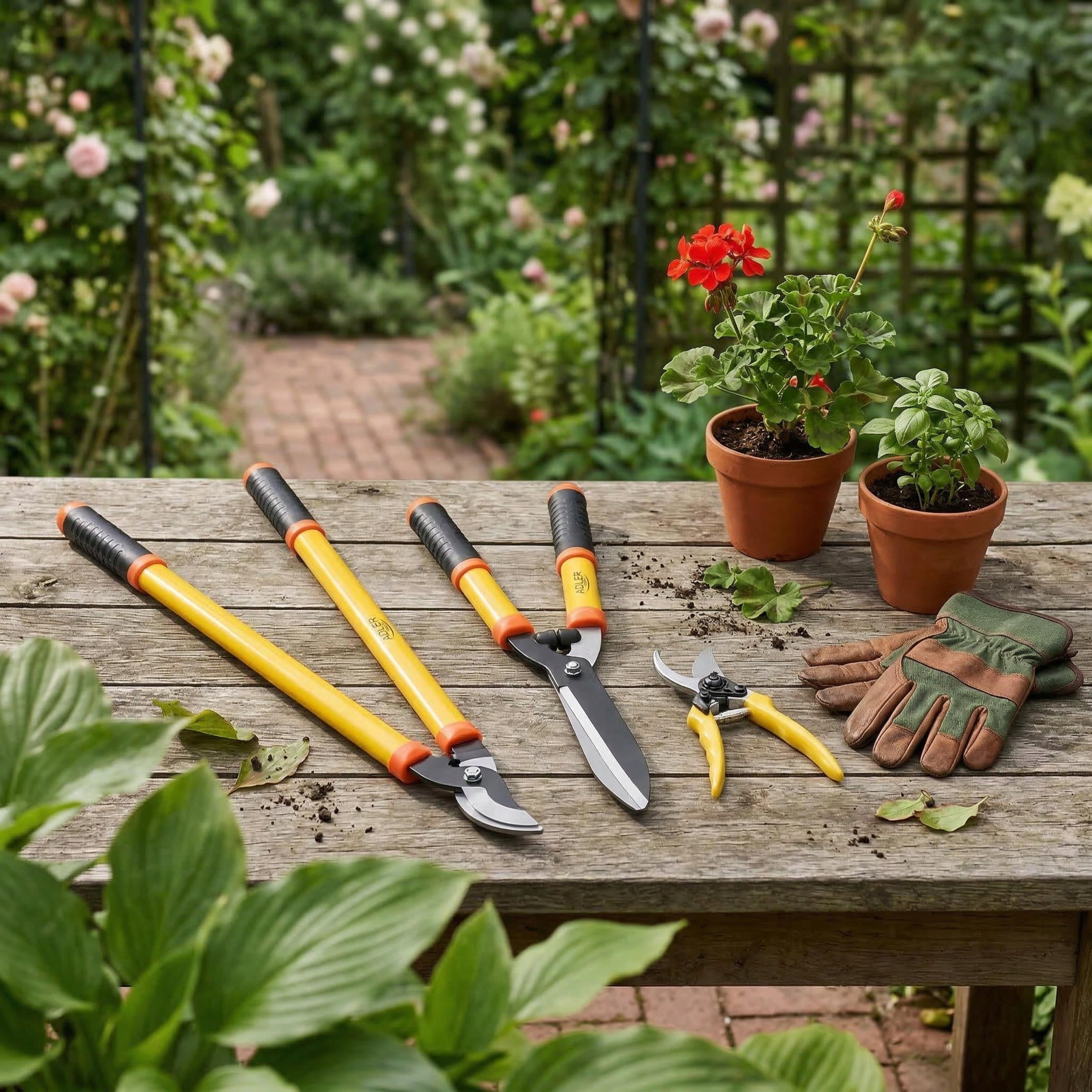 GARDEN BRANCH PRUNER TELESCOPIC HAND SHEARS FOR CUTTING Set of 3 Packaging status original