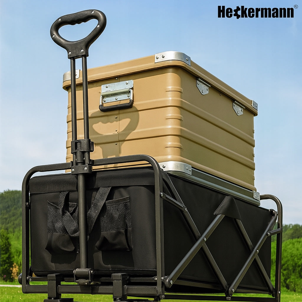 GARDEN CAMPING HIKING CART 250KG FOLDING TRANSPORTATION Capacity 180 l