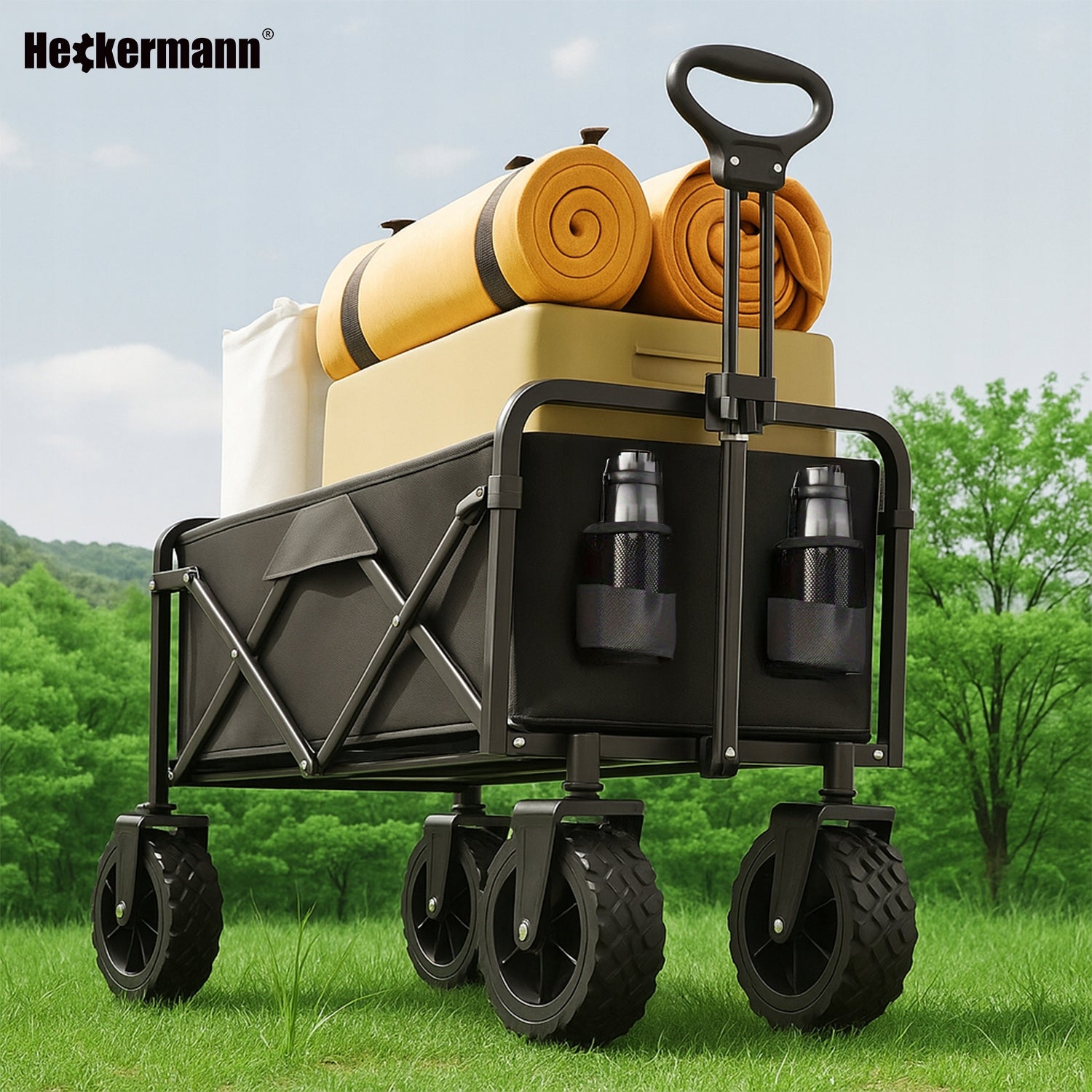 GARDEN CAMPING HIKING CART 250KG FOLDING TRANSPORTATION Packaging status original