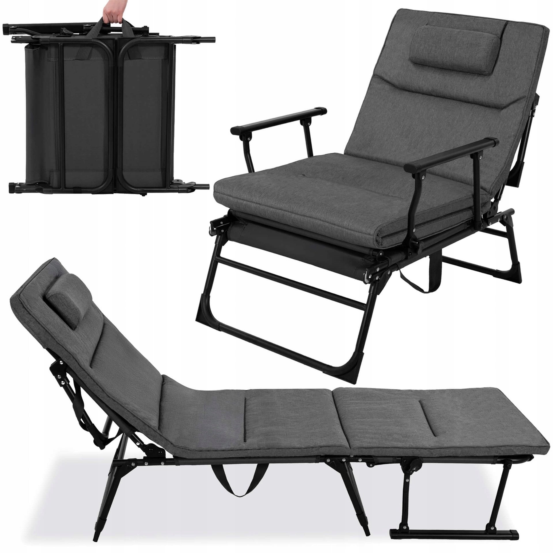 GARDEN CHAIR 2in1 COUCH FIELD BED FOR TERRACE FOLDING HIKING LOUNGER Manufacturer code GC0067