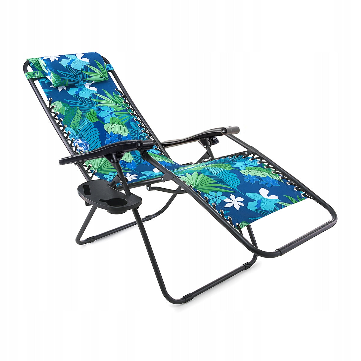 GARDEN CHAIR SUN LOUNGER BEACH CAMPING CHAIR FLOWERS + FREEBIE Model L01 leżak wygodna leżanka plażowy ogrodowy 01