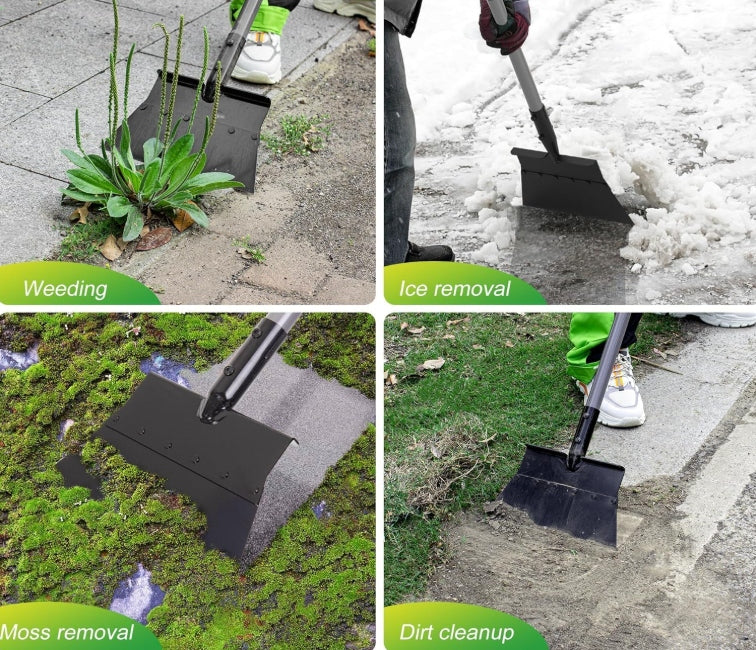 GARDEN CLEANING SHOVEL FLAT SCRAPER FOR WEEDS ERGONOMIC Manufacturer code Gardening Essential