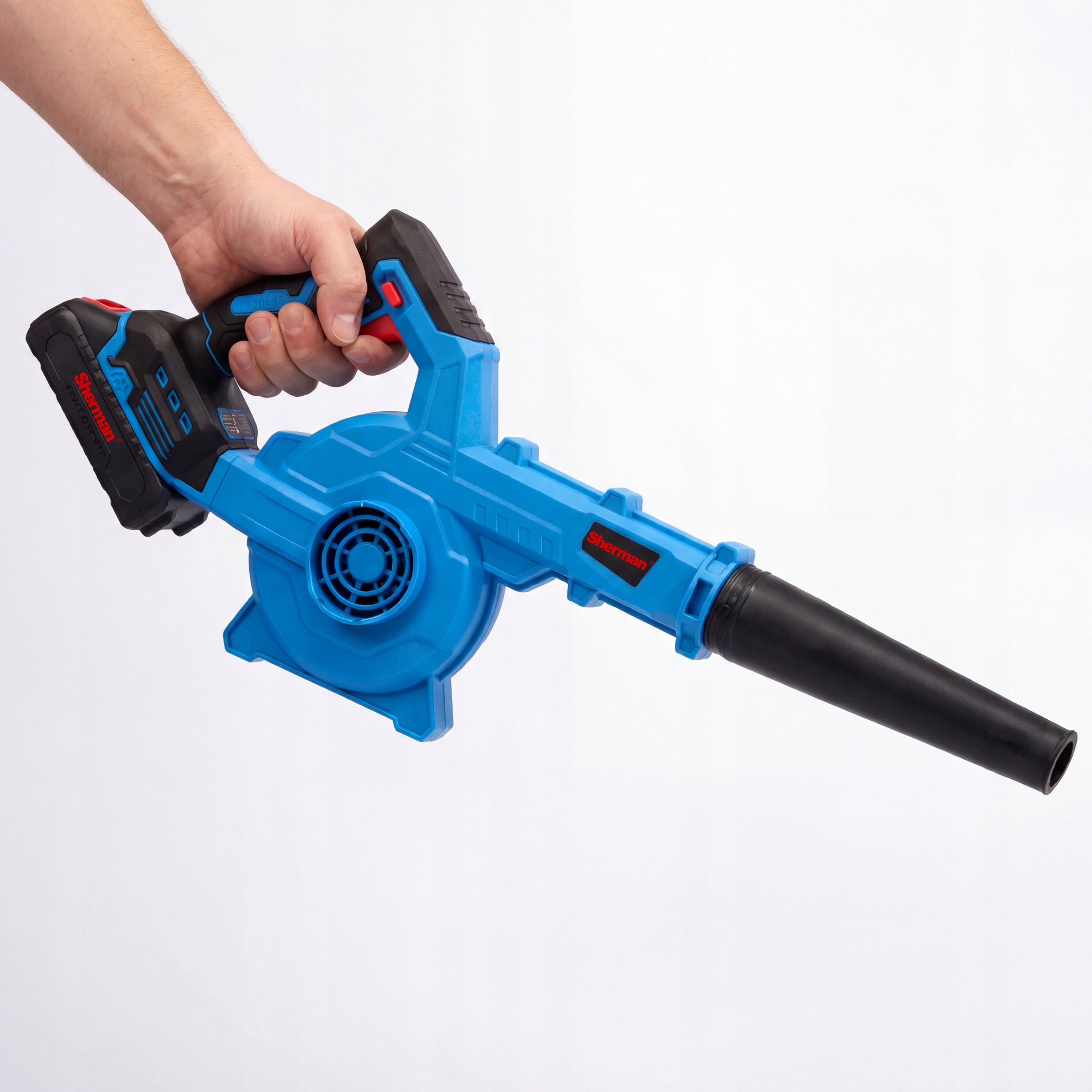 GARDEN CORDLESS LEAF BLOWER SHERMAN 2x AKU 21V + CHARGER Manufacturer code DMUCHAWA DO LIŚCI AKUMULATOROWA