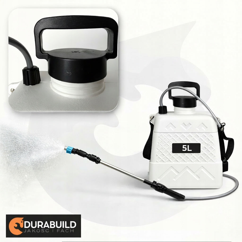 GARDEN CORDLESS SPRAYER 5L ELECTRIC GARDEN KIT 3 NOZZLES Brand Durabuild