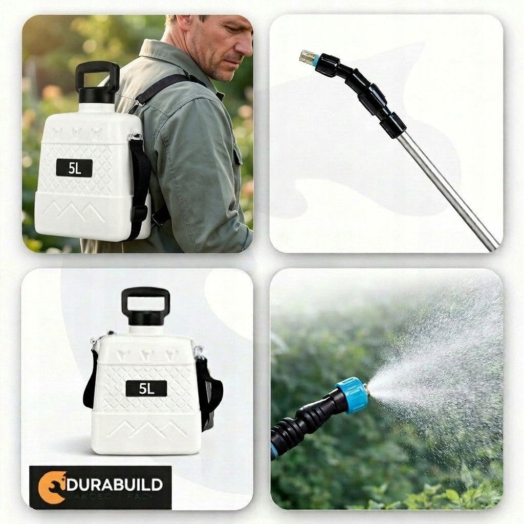 GARDEN CORDLESS SPRAYER 5L ELECTRIC GARDEN KIT 3 NOZZLES Packaging status original