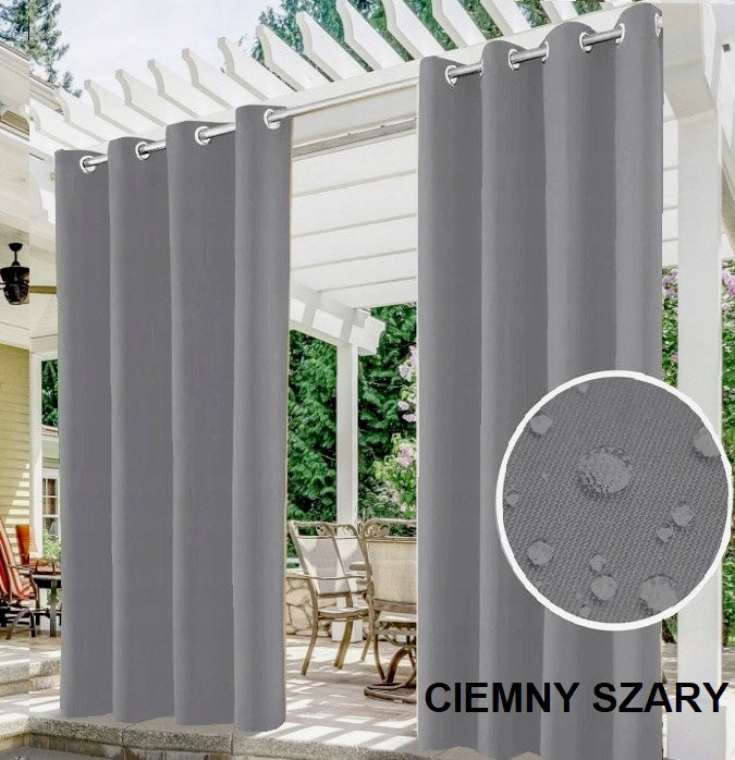 GARDEN CURTAIN 155x220cm FOR GAZEBO TERRACE GARDEN dark grey Manufacturer Fenix