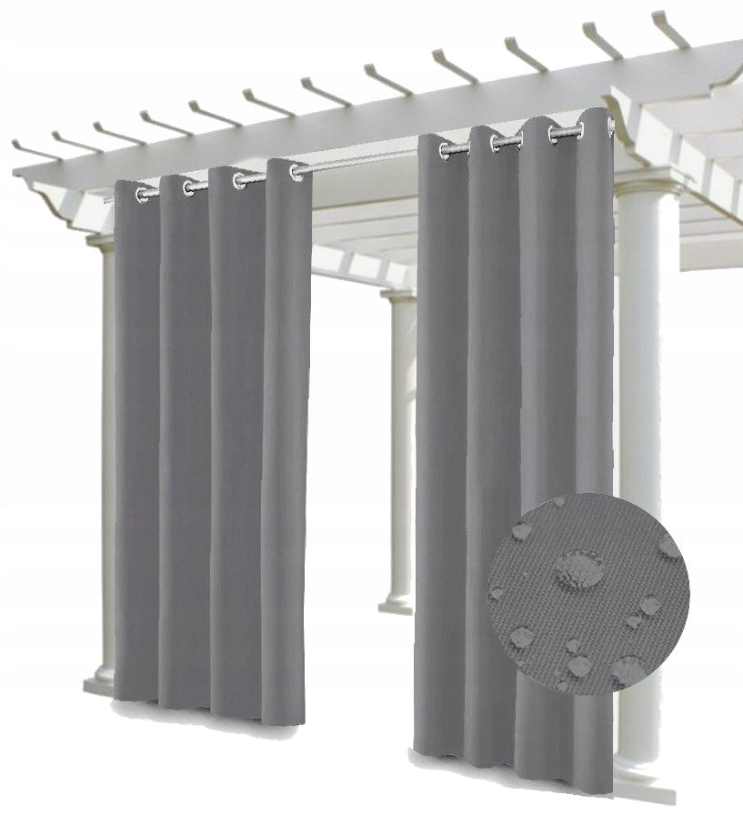 GARDEN CURTAIN 155x220cm FOR GAZEBO TERRACE GARDEN dark grey