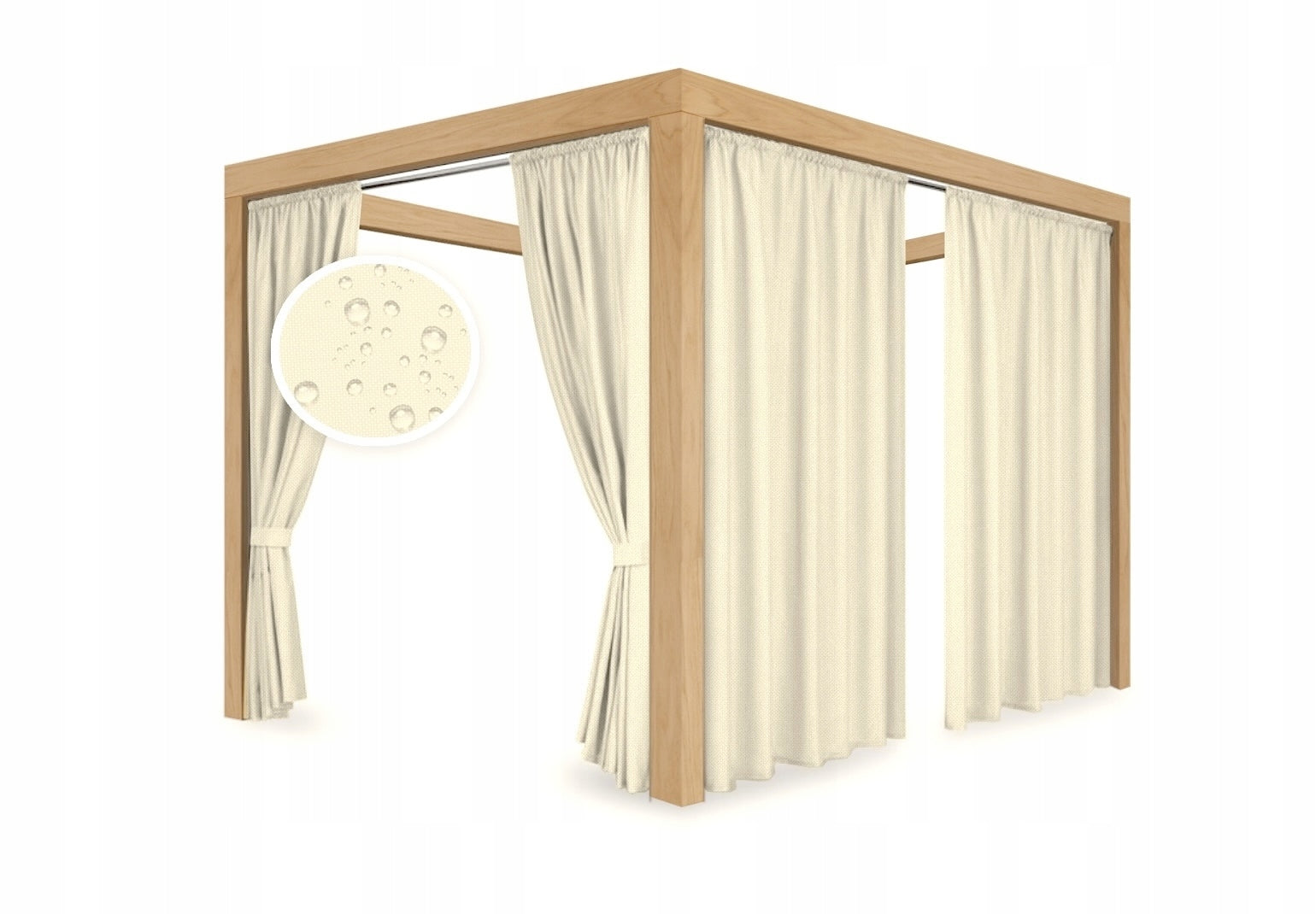 GARDEN CURTAINS TERRACE Garden Curtain Terrace Waterproof 220x155 Manufacturer code Wodoodporna zasłona ogrodowa na tunel bordowa
