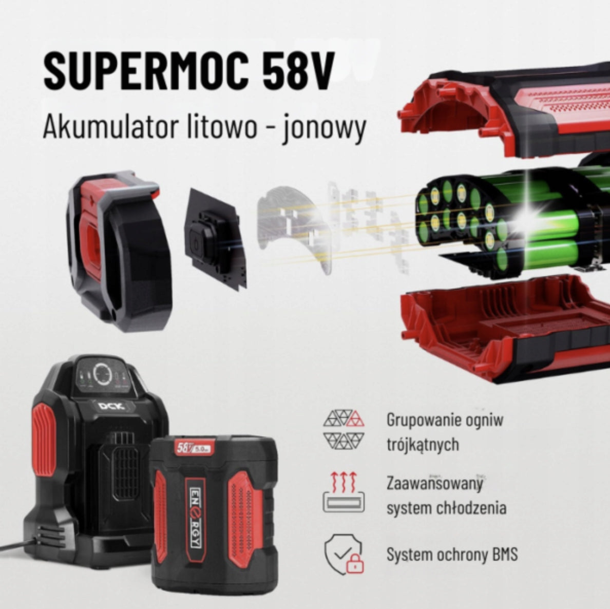 GARDEN Cordless Blower Powerful 58V Leaf Vacuum Cleaner + Charger Tool weight 3.5 kg