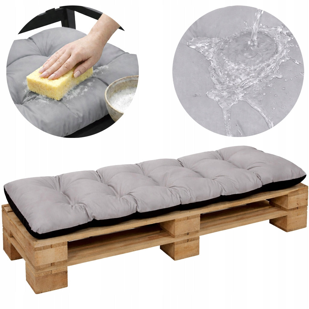 GARDEN Cushion for Bench Swing Outdoor Furniture Soft Thick 180x50 STEEL