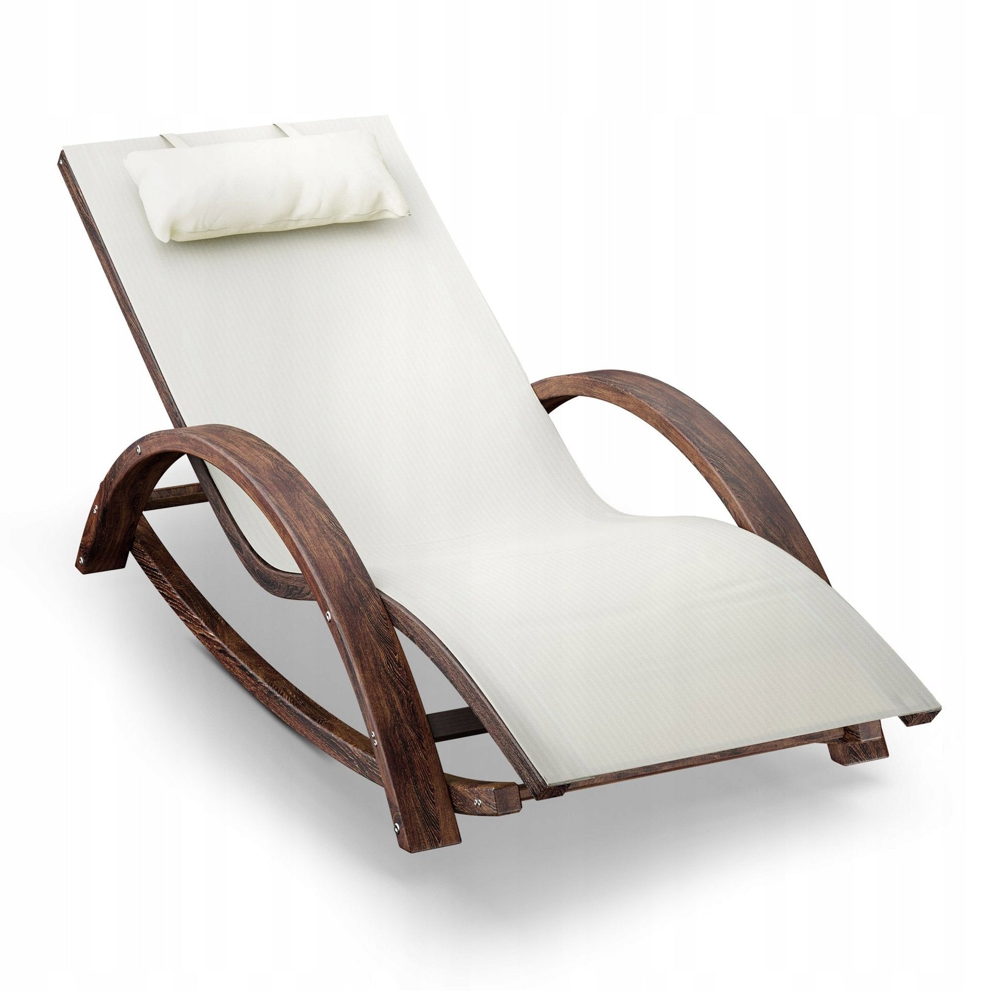 GARDEN DECKCHAIR TERRACE WOODEN BEIGE Manufacturer code RODIE DV-172SL Beżowy