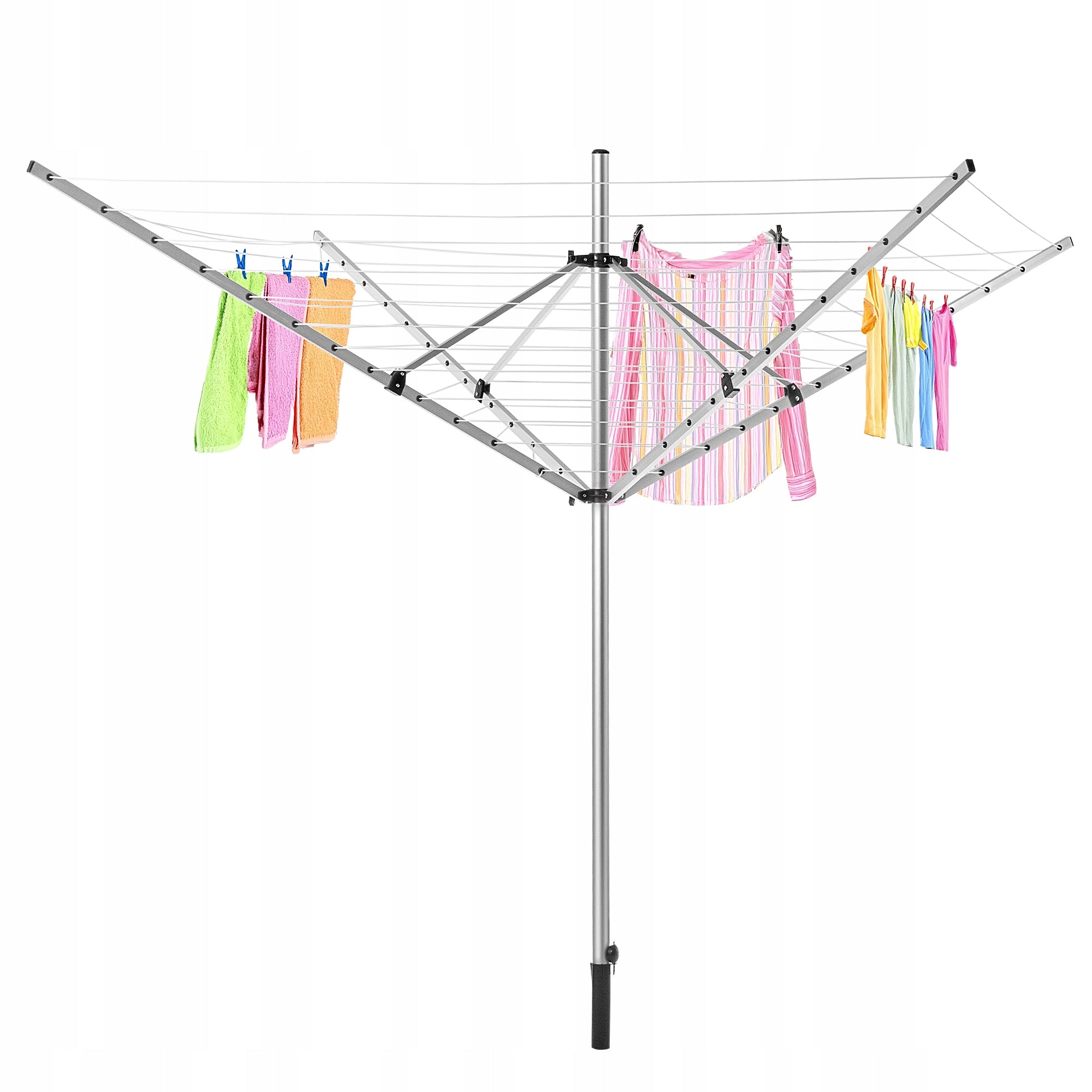 GARDEN DRYER 50 M LAUNDRY ROTARY UNDERWEAR 4 EXTERNAL ARMS Total height 202 cm