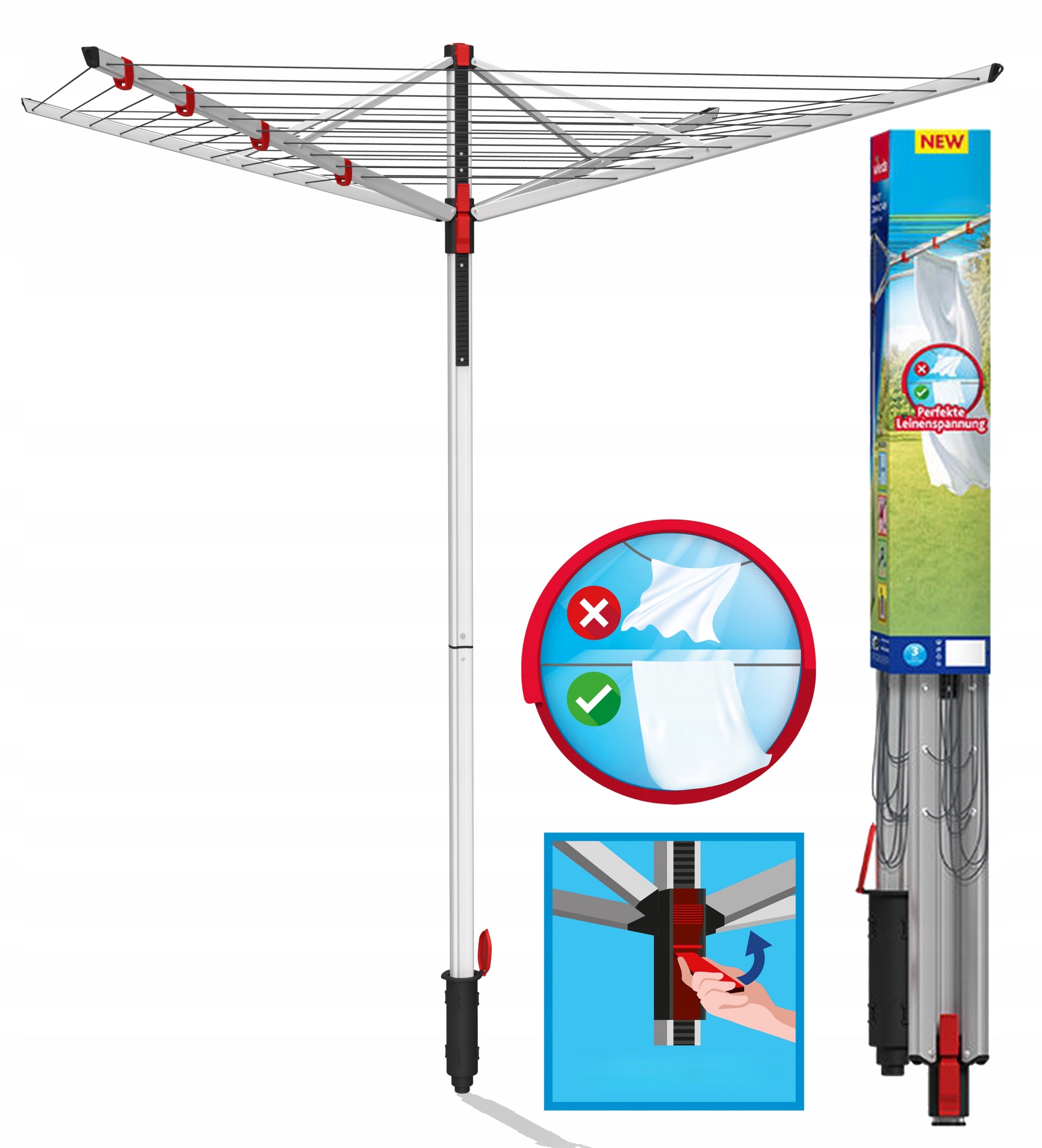 GARDEN DRYER FOR CLOTHES VILEDA SUN LIFT COMPACT 40 LARGE CAPACITY Brand Vileda