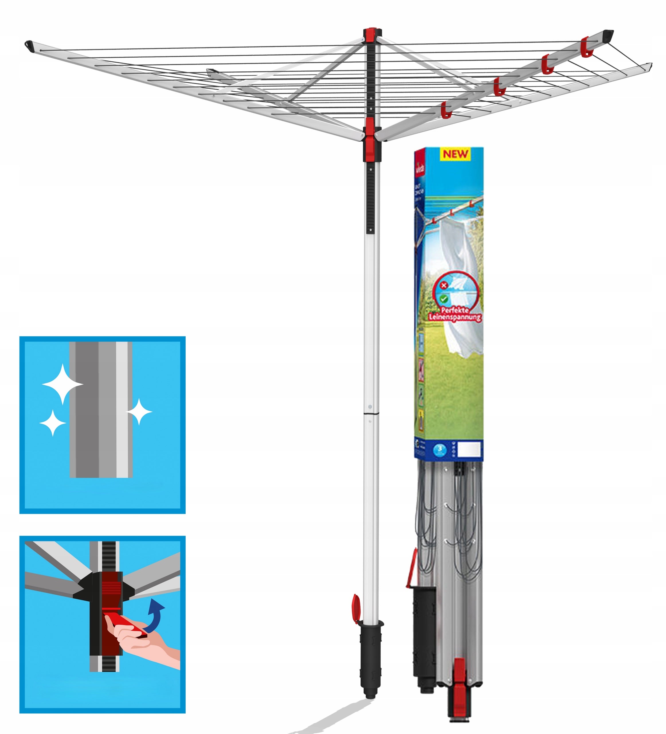 GARDEN DRYER FOR CLOTHES VILEDA SUN LIFT COMPACT 40 LARGE CAPACITY Manufacturer code 187752559